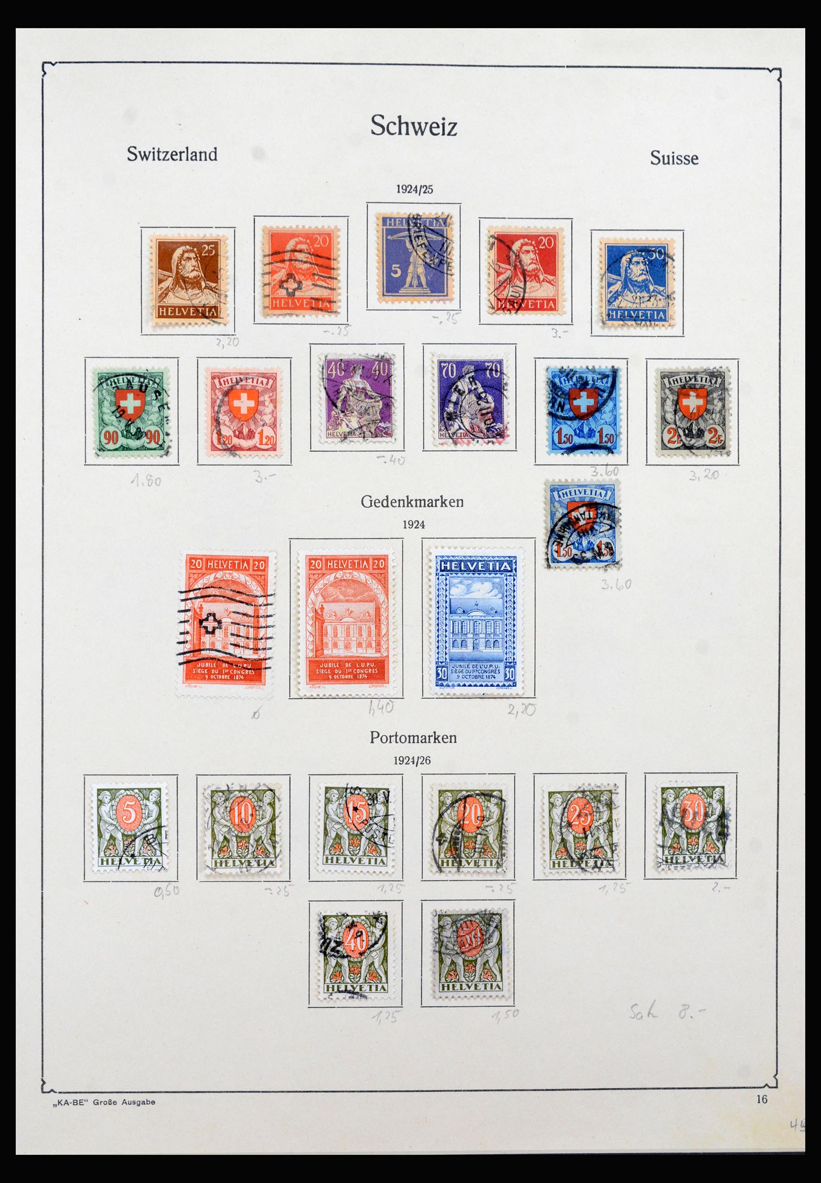 40369 0015 - Postzegel verzameling 40369 Zwitserland 1850-2004.