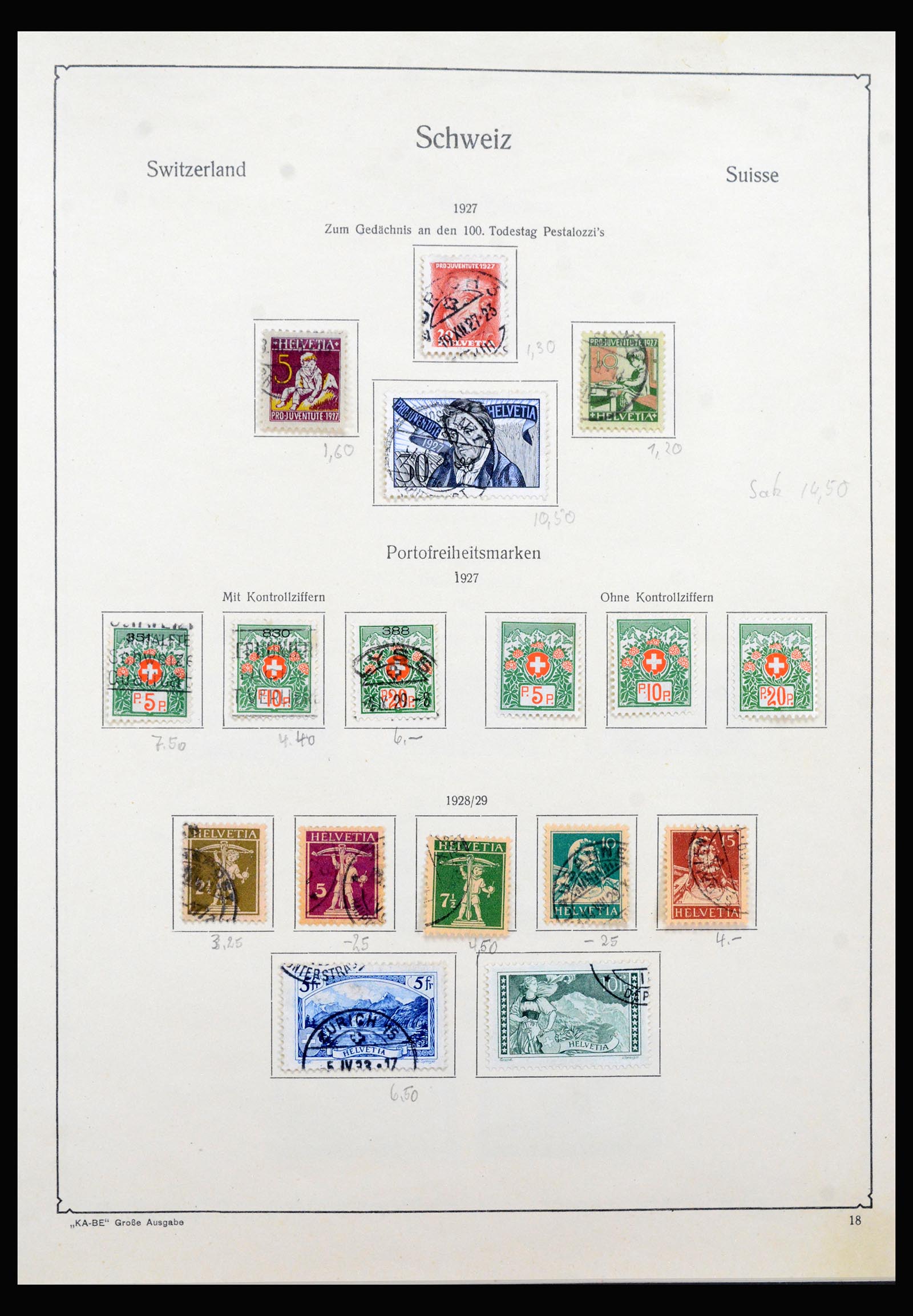 40369 0017 - Postzegel verzameling 40369 Zwitserland 1850-2004.