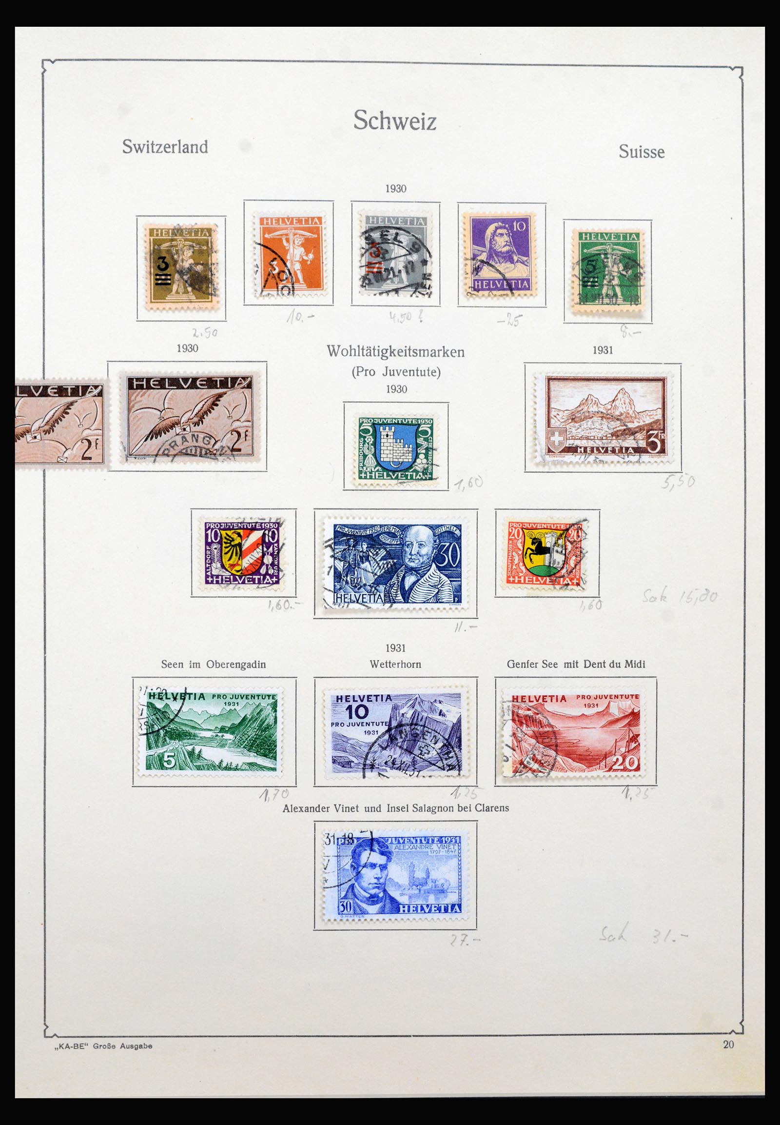40369 0019 - Postzegel verzameling 40369 Zwitserland 1850-2004.