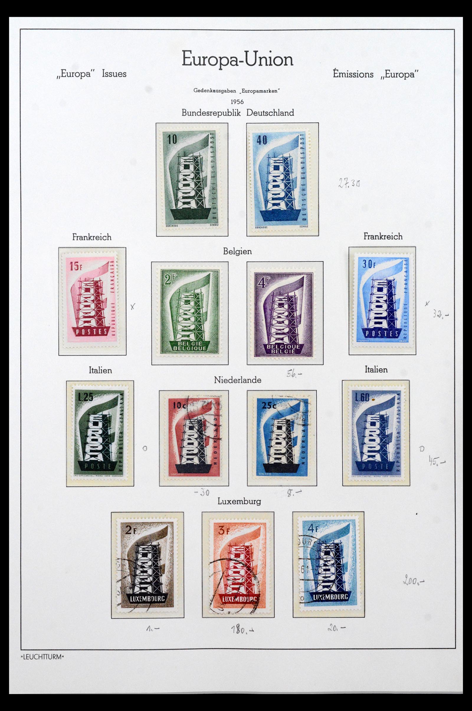 40371 0001 - Postzegel verzameling 40371 Europa CEPT 1956-2000.