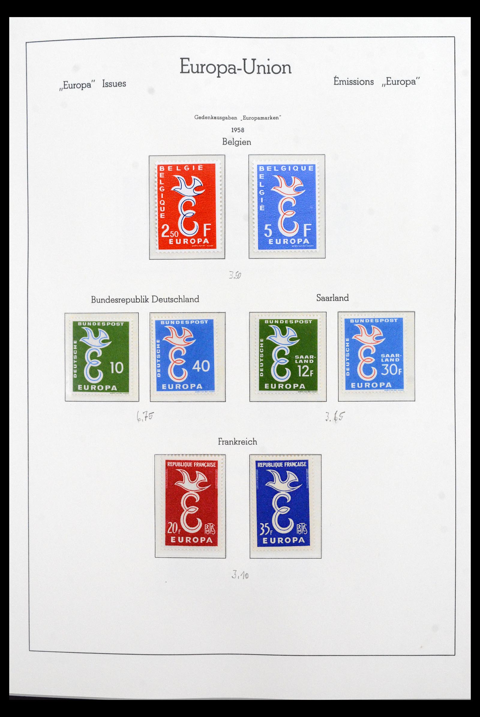 40371 0004 - Postzegel verzameling 40371 Europa CEPT 1956-2000.