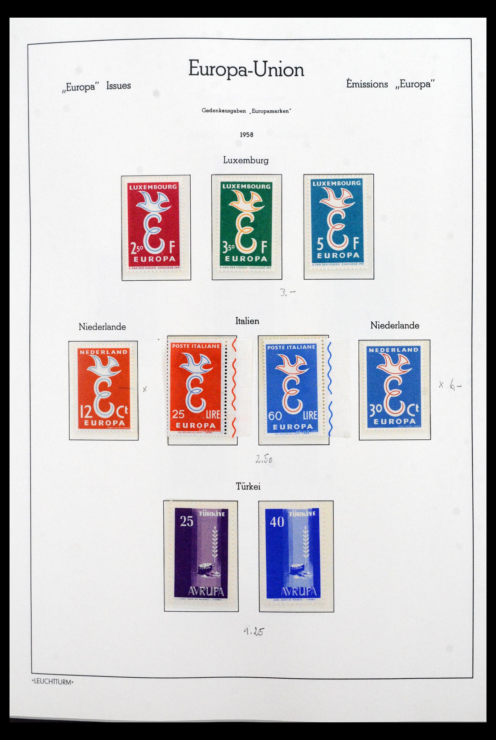 40371 0005 - Postzegel verzameling 40371 Europa CEPT 1956-2000.