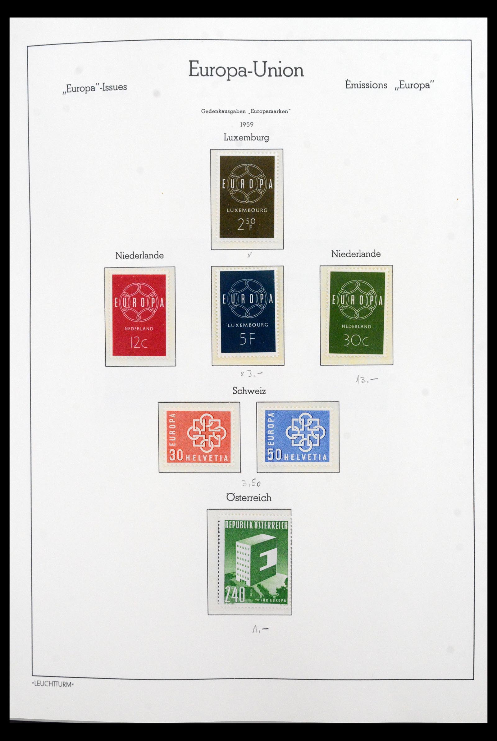 40371 0007 - Postzegel verzameling 40371 Europa CEPT 1956-2000.