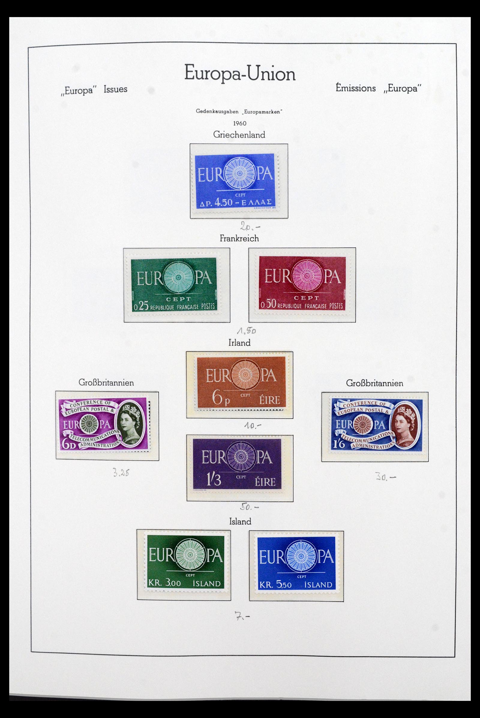 40371 0009 - Postzegel verzameling 40371 Europa CEPT 1956-2000.