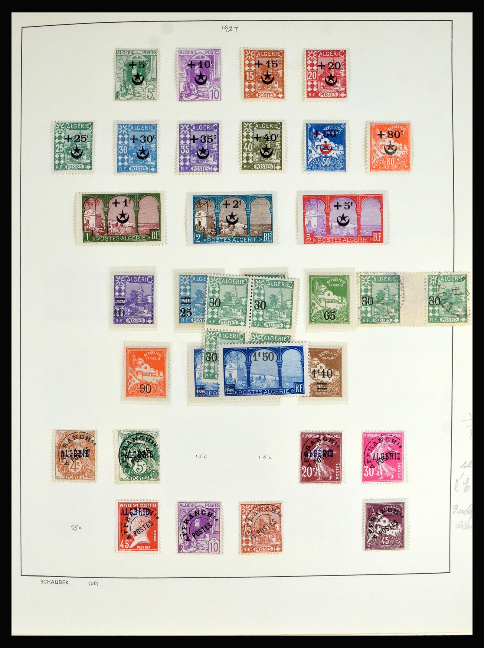 40376 0007 - Postzegel verzameling 40376 Algerije 1880-2012.
