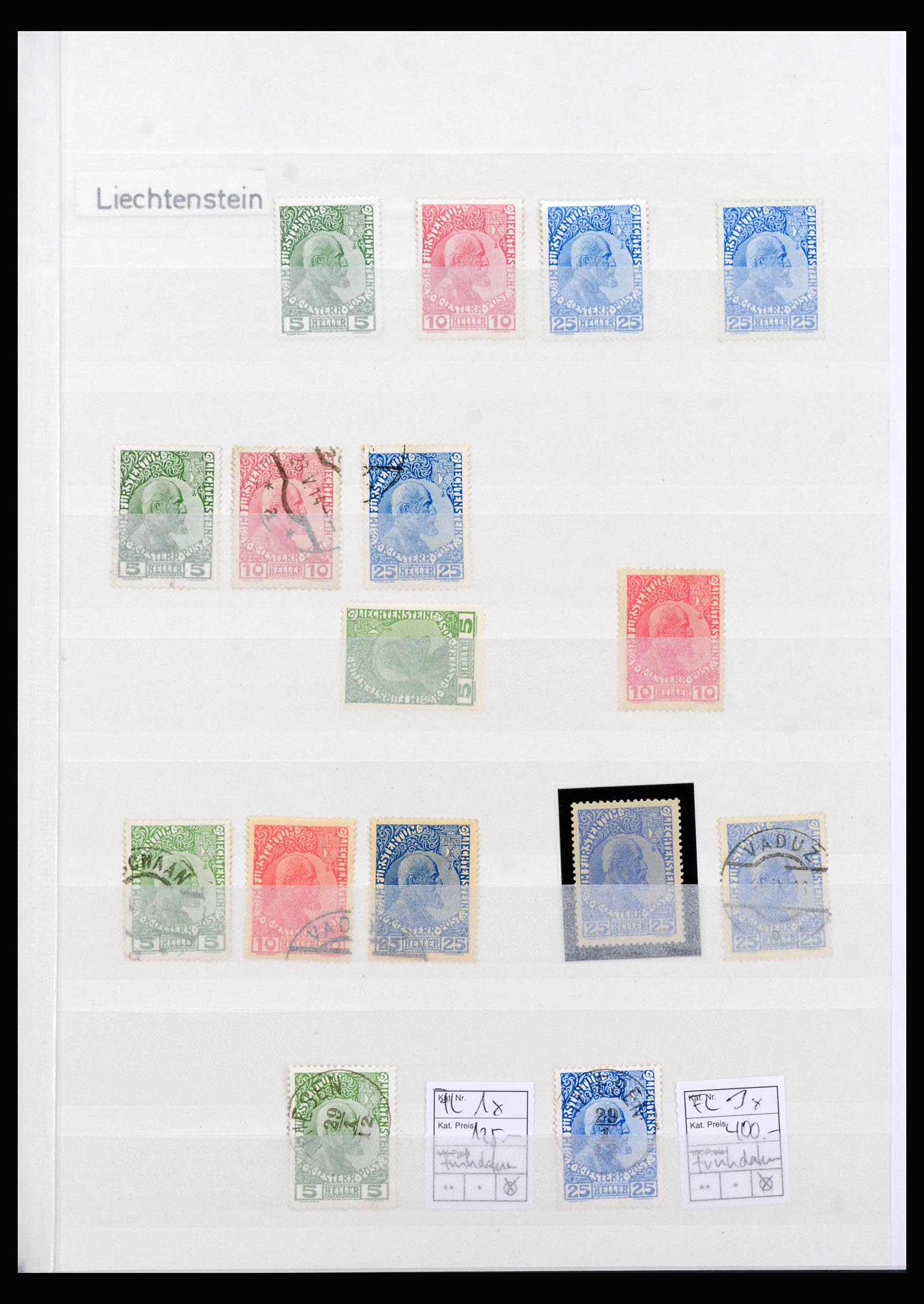 40380 0001 - Postzegel verzameling 40380 Liechtenstein 1912-1974.