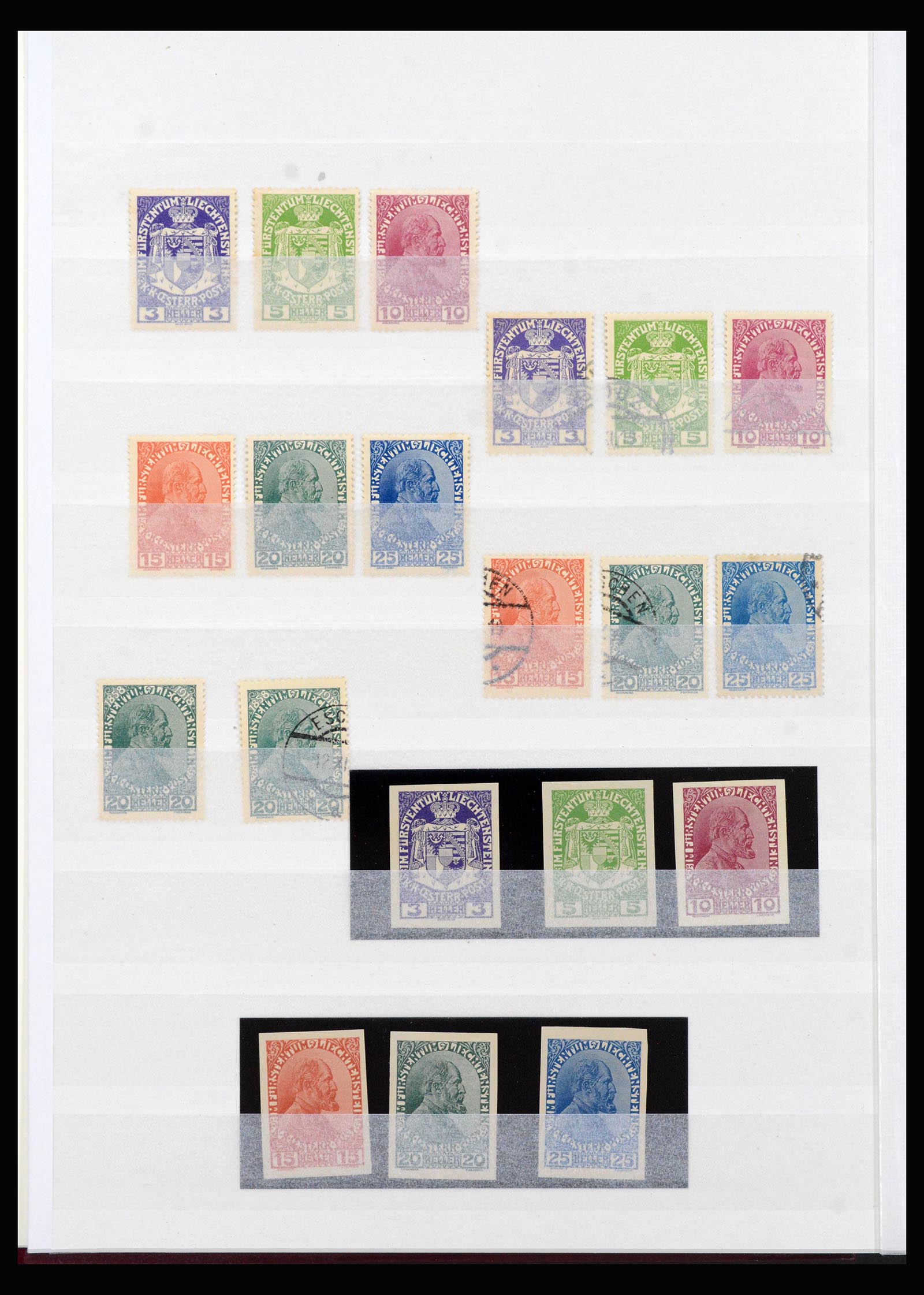 40380 0002 - Postzegel verzameling 40380 Liechtenstein 1912-1974.