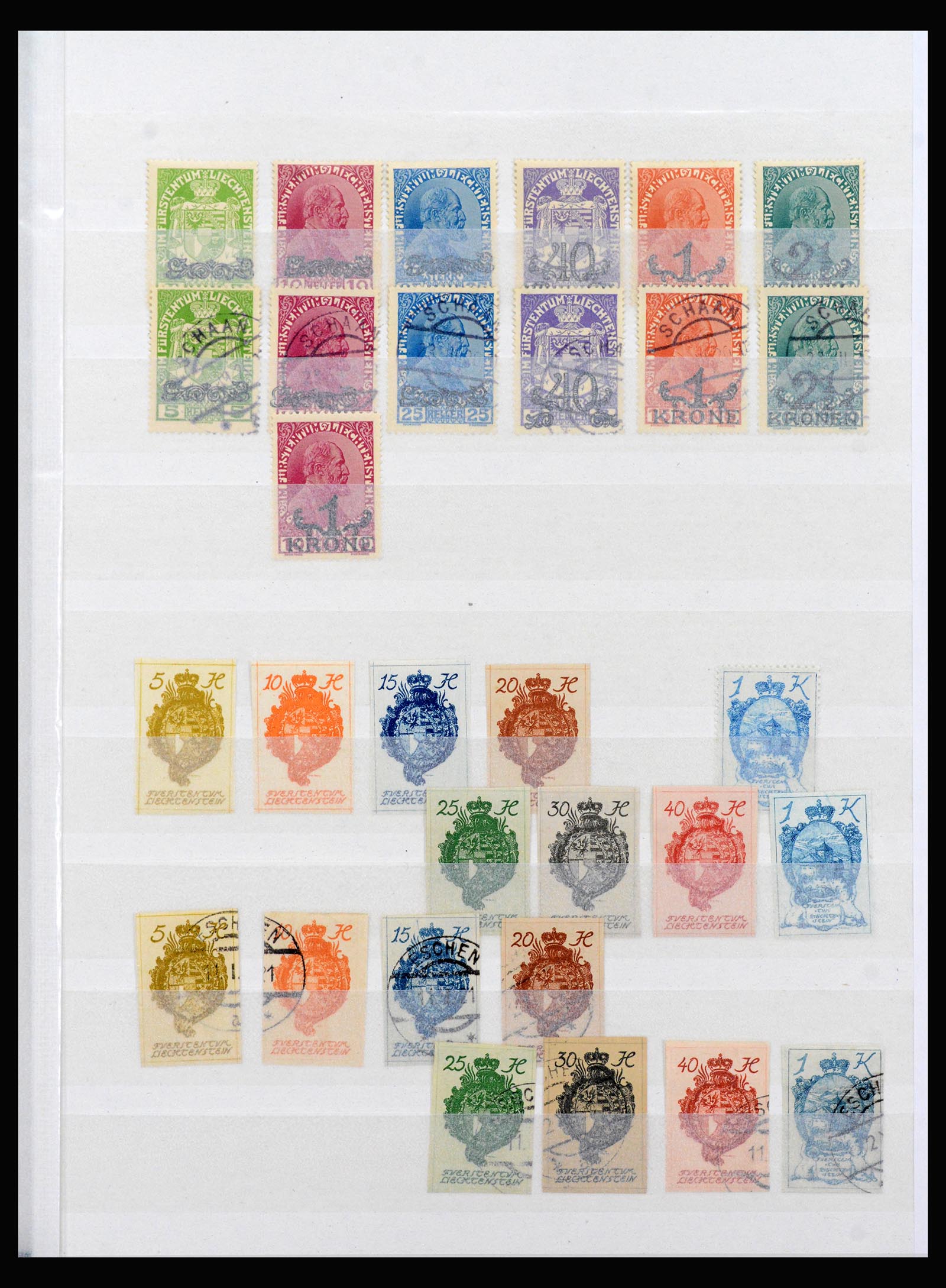 40380 0003 - Postzegel verzameling 40380 Liechtenstein 1912-1974.