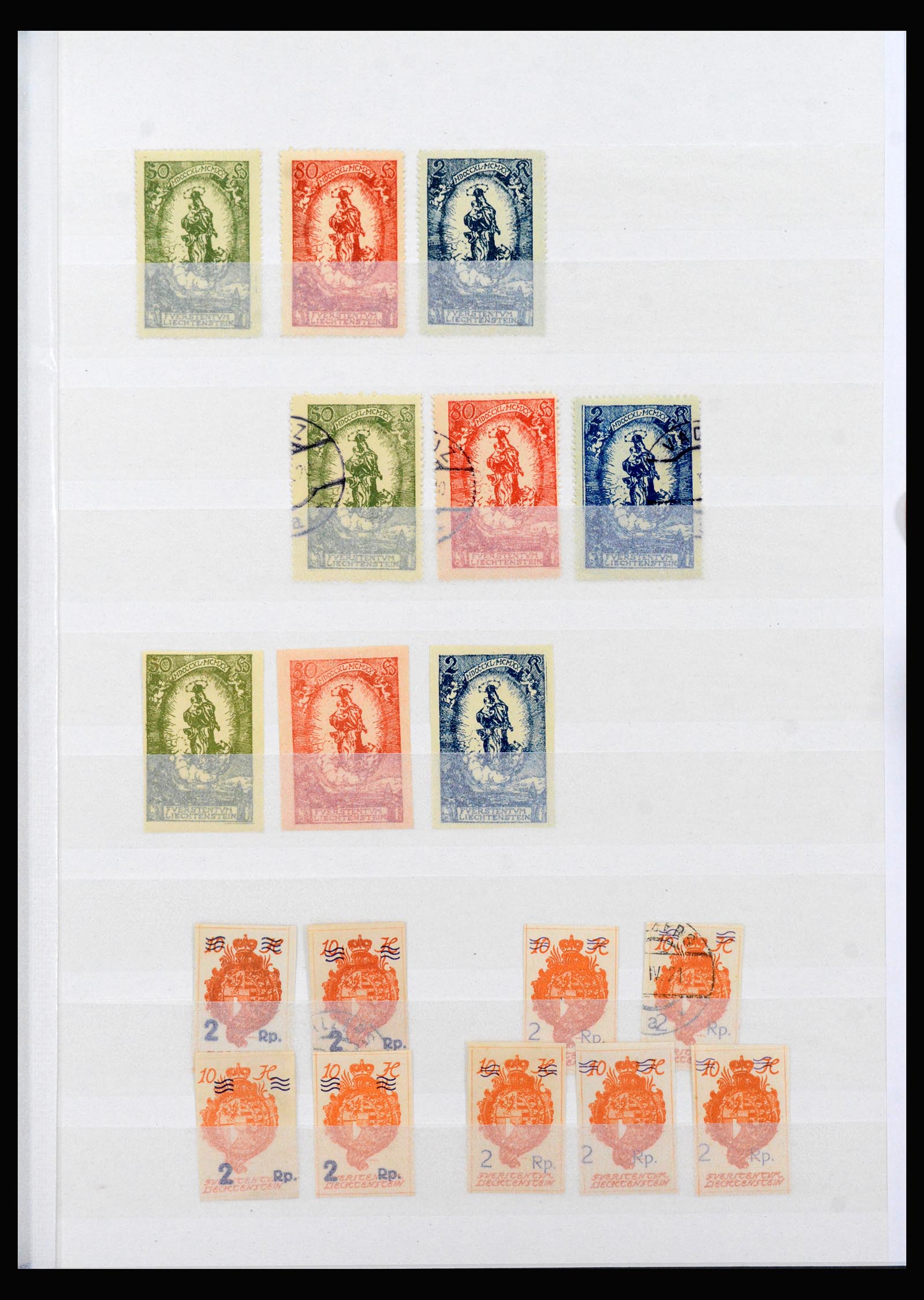 40380 0005 - Postzegel verzameling 40380 Liechtenstein 1912-1974.