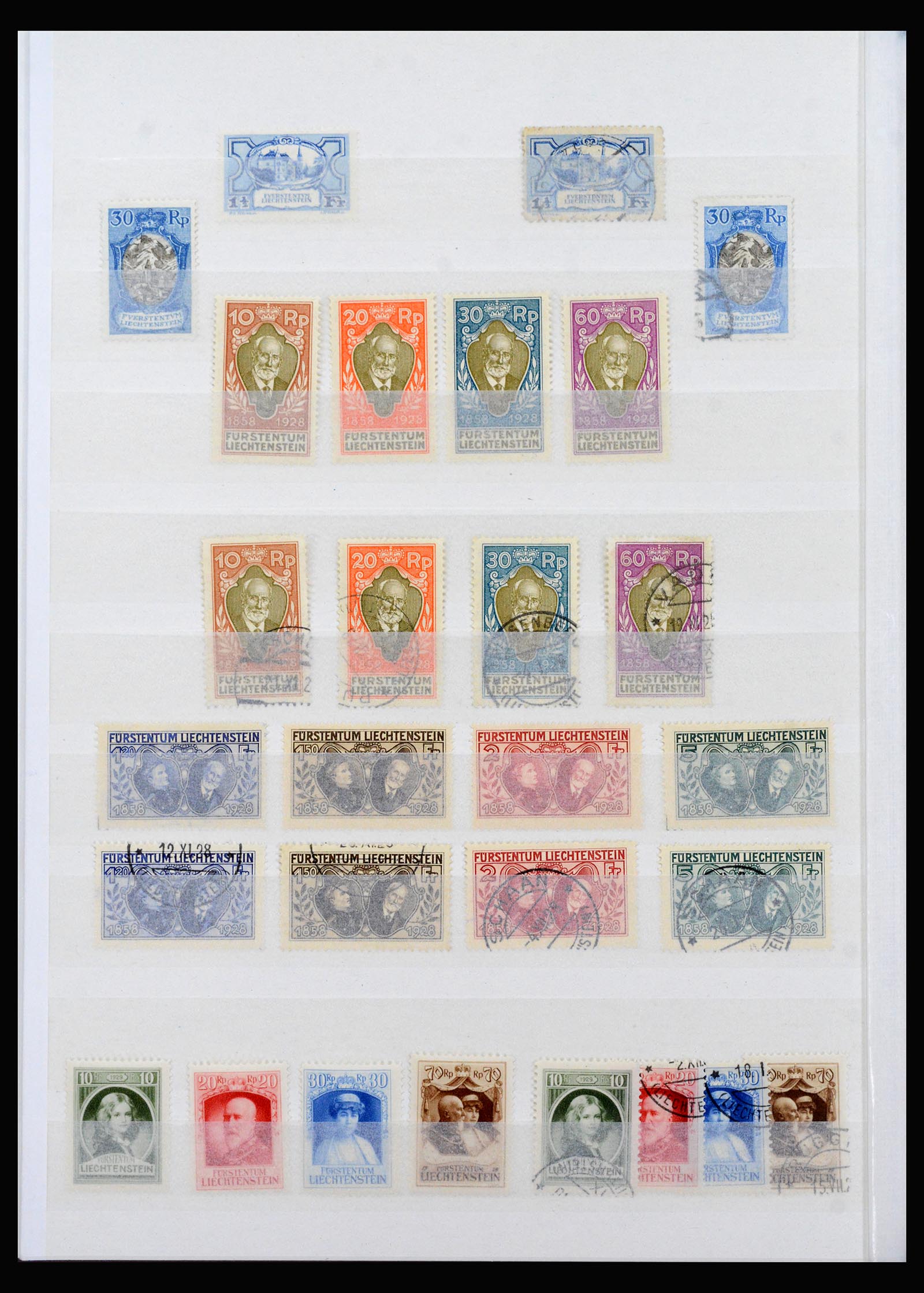 40380 0008 - Postzegel verzameling 40380 Liechtenstein 1912-1974.