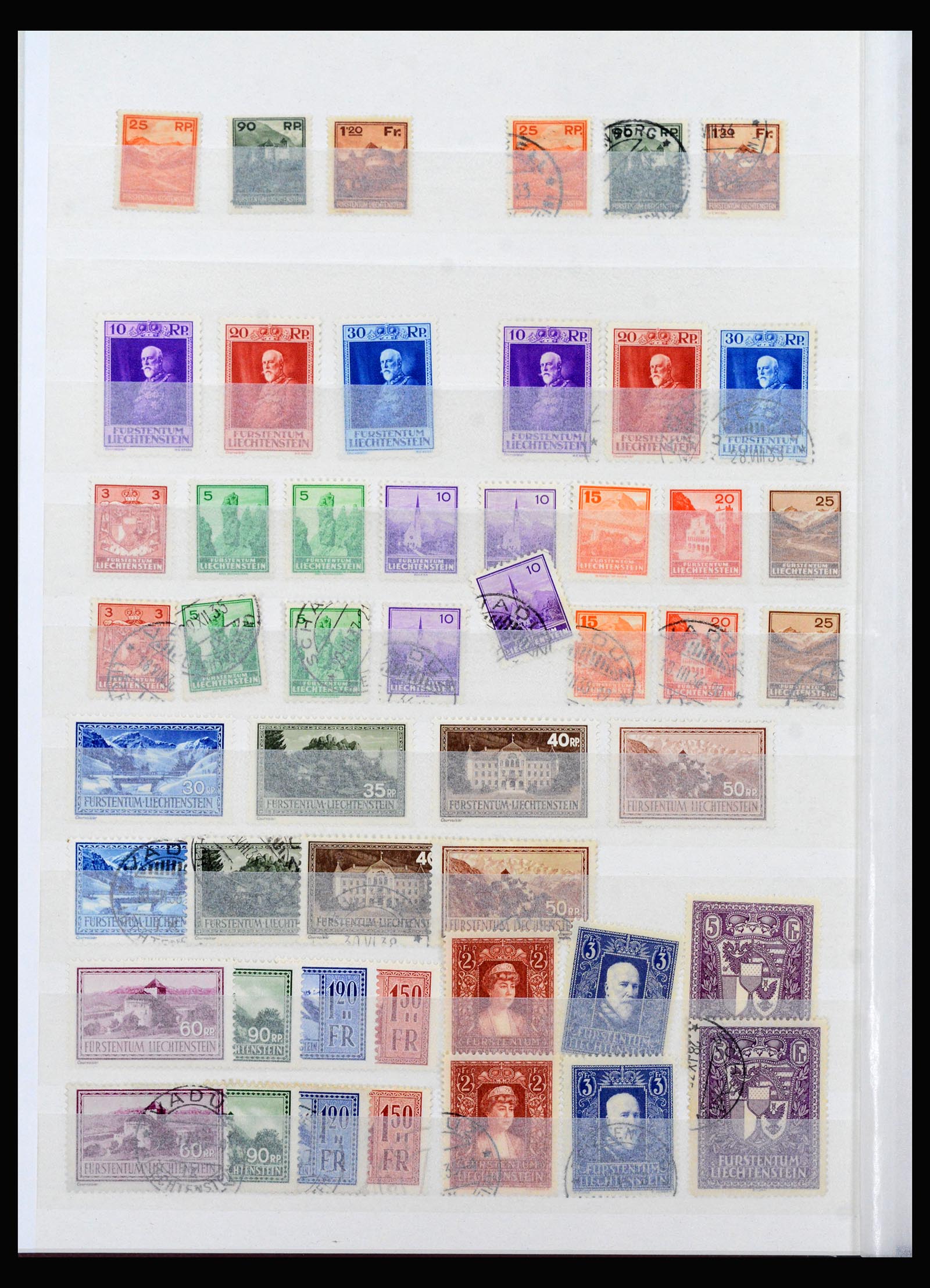 40380 0010 - Postzegel verzameling 40380 Liechtenstein 1912-1974.