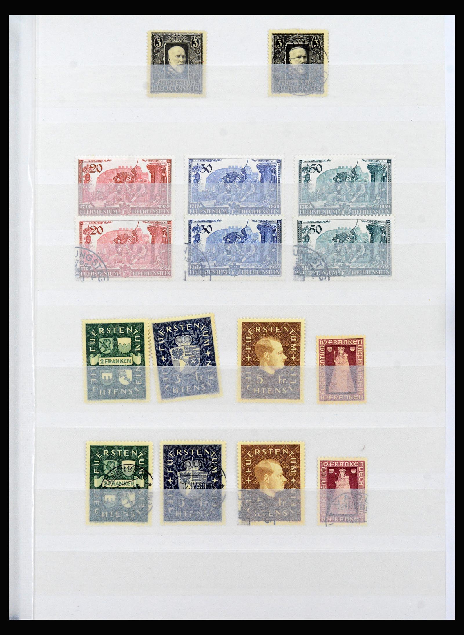 40380 0013 - Postzegel verzameling 40380 Liechtenstein 1912-1974.