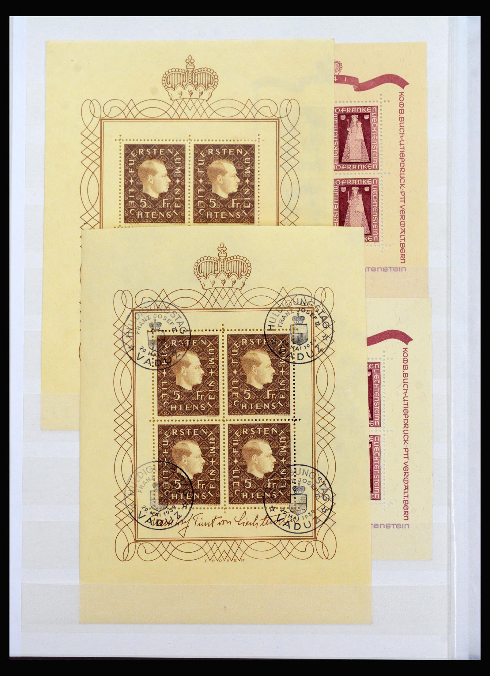 40380 0014 - Postzegel verzameling 40380 Liechtenstein 1912-1974.
