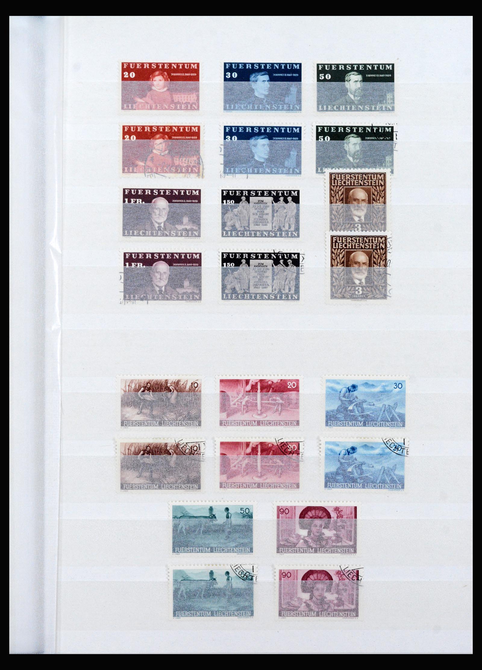 40380 0015 - Postzegel verzameling 40380 Liechtenstein 1912-1974.
