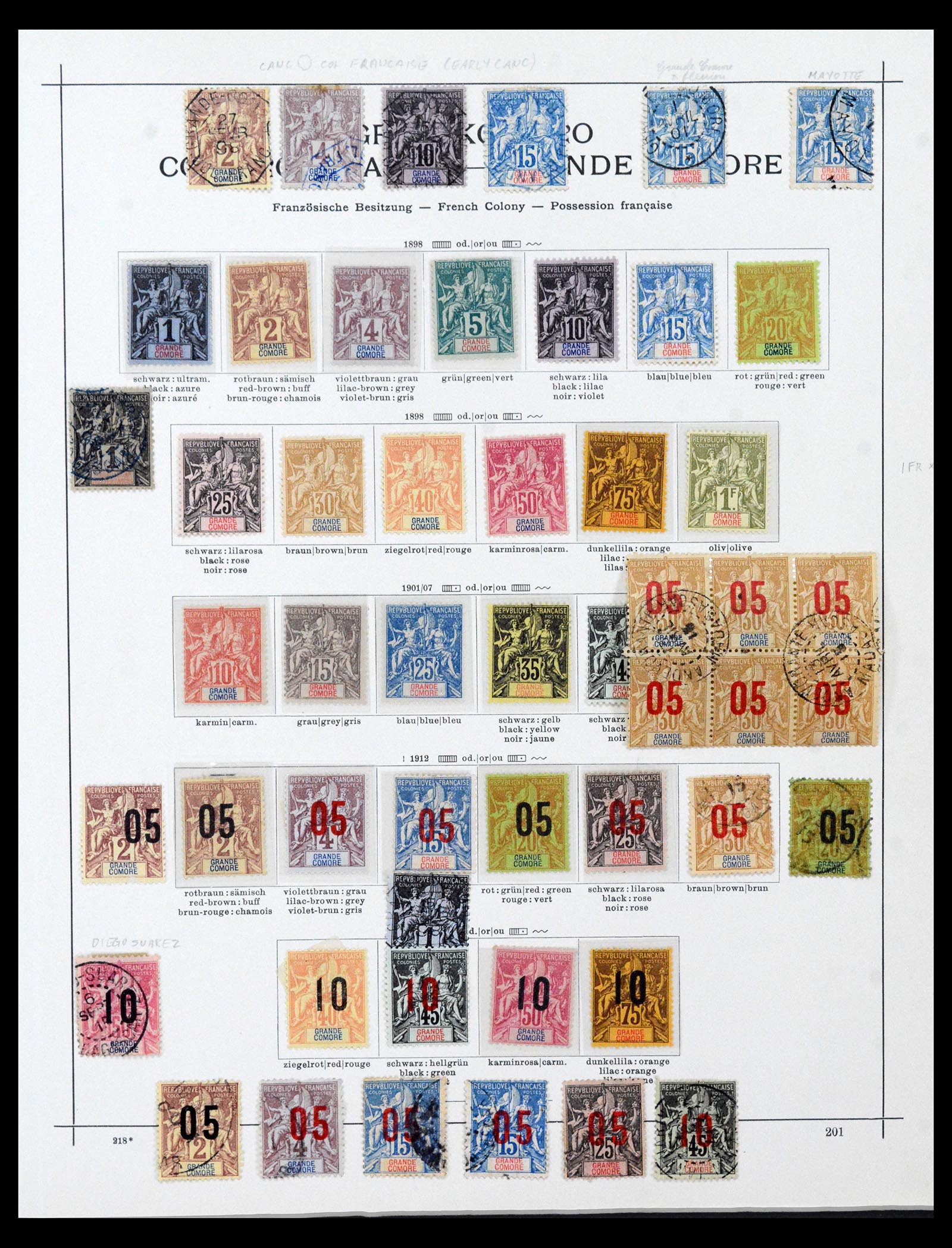 40381 0001 - Postzegel verzameling 40381 Comoren 1898-2003.