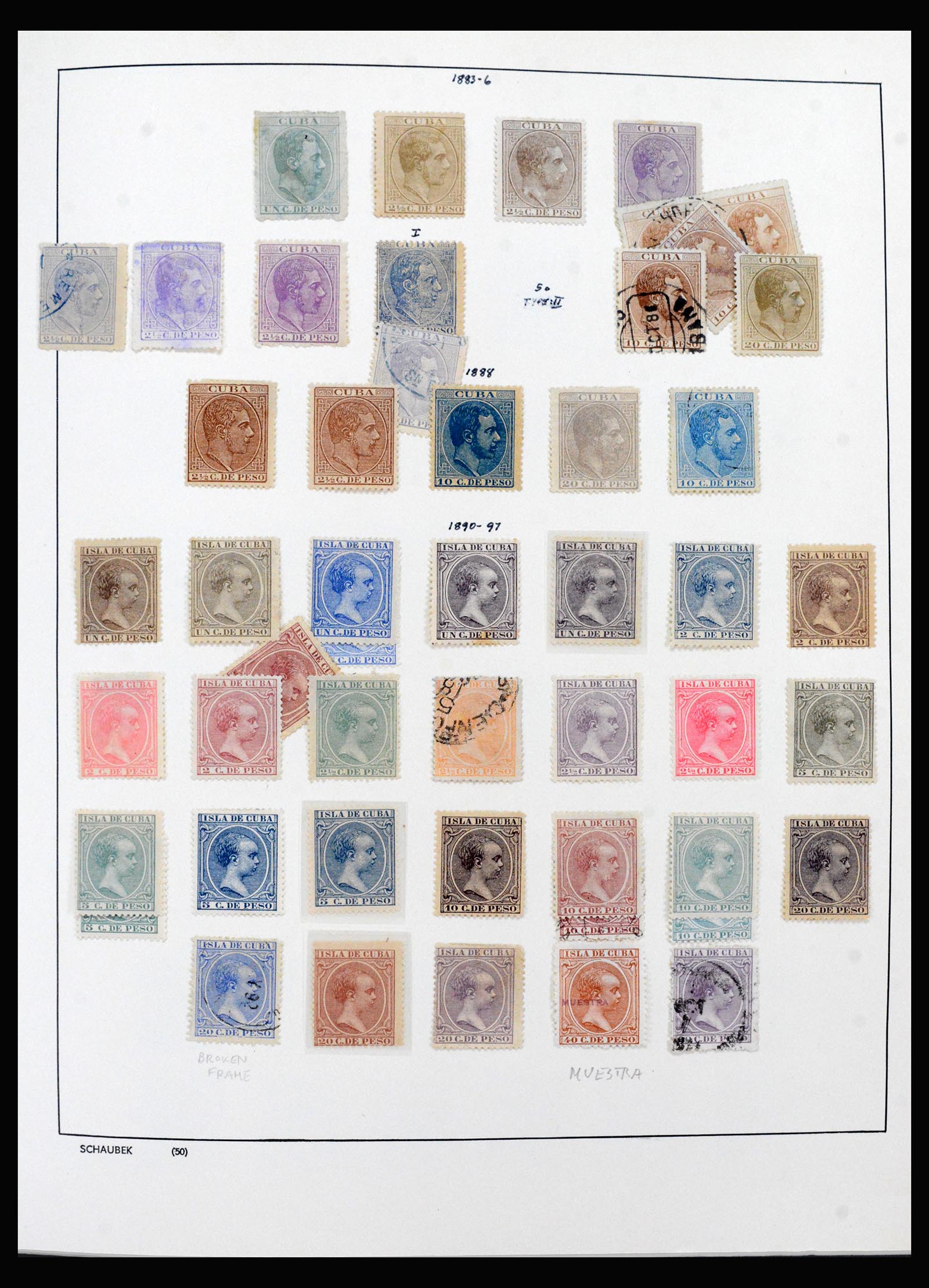40382 0007 - Postzegel verzameling 40382 Cuba 1873-1960.