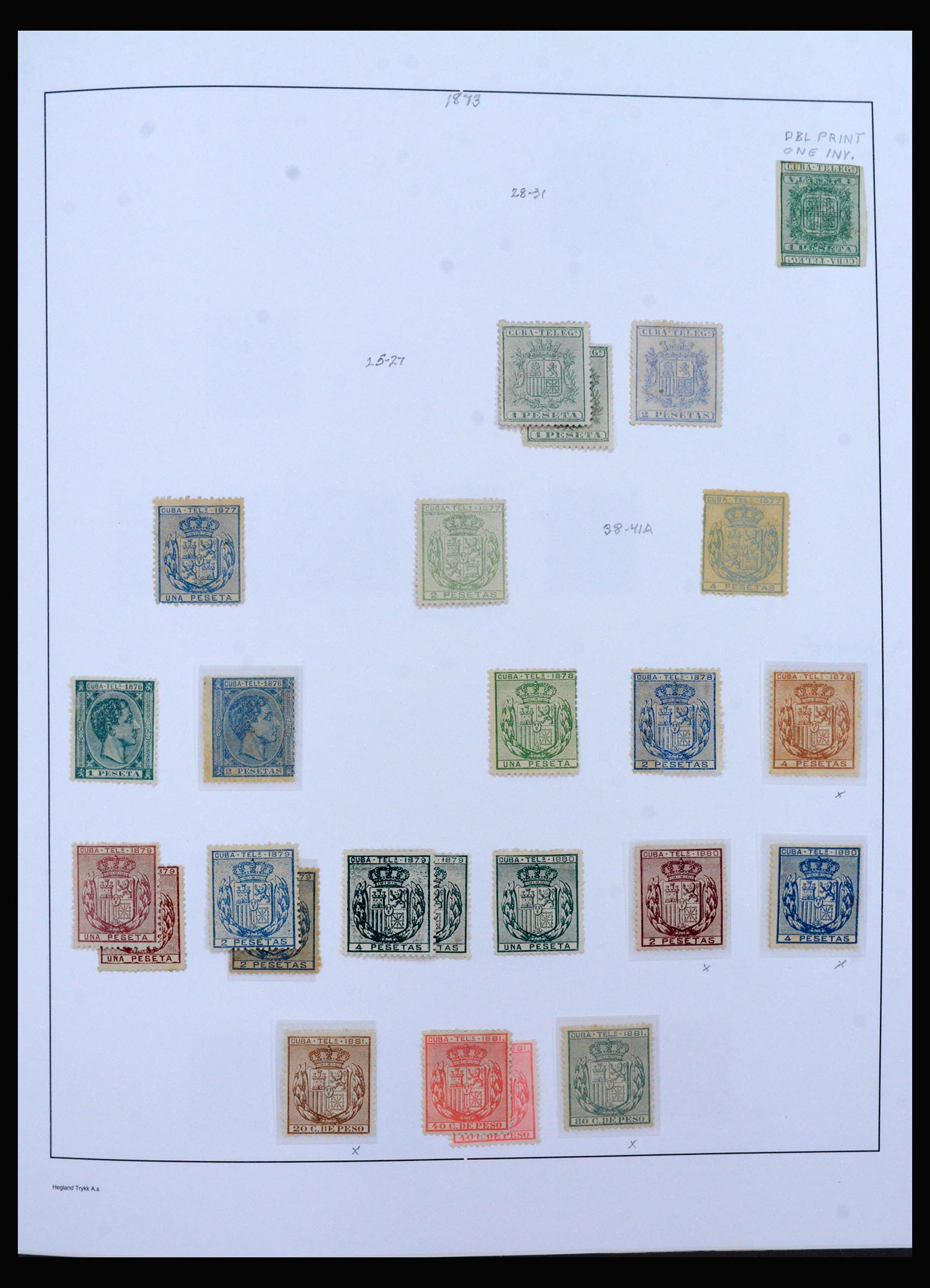 40382 0011 - Postzegel verzameling 40382 Cuba 1873-1960.