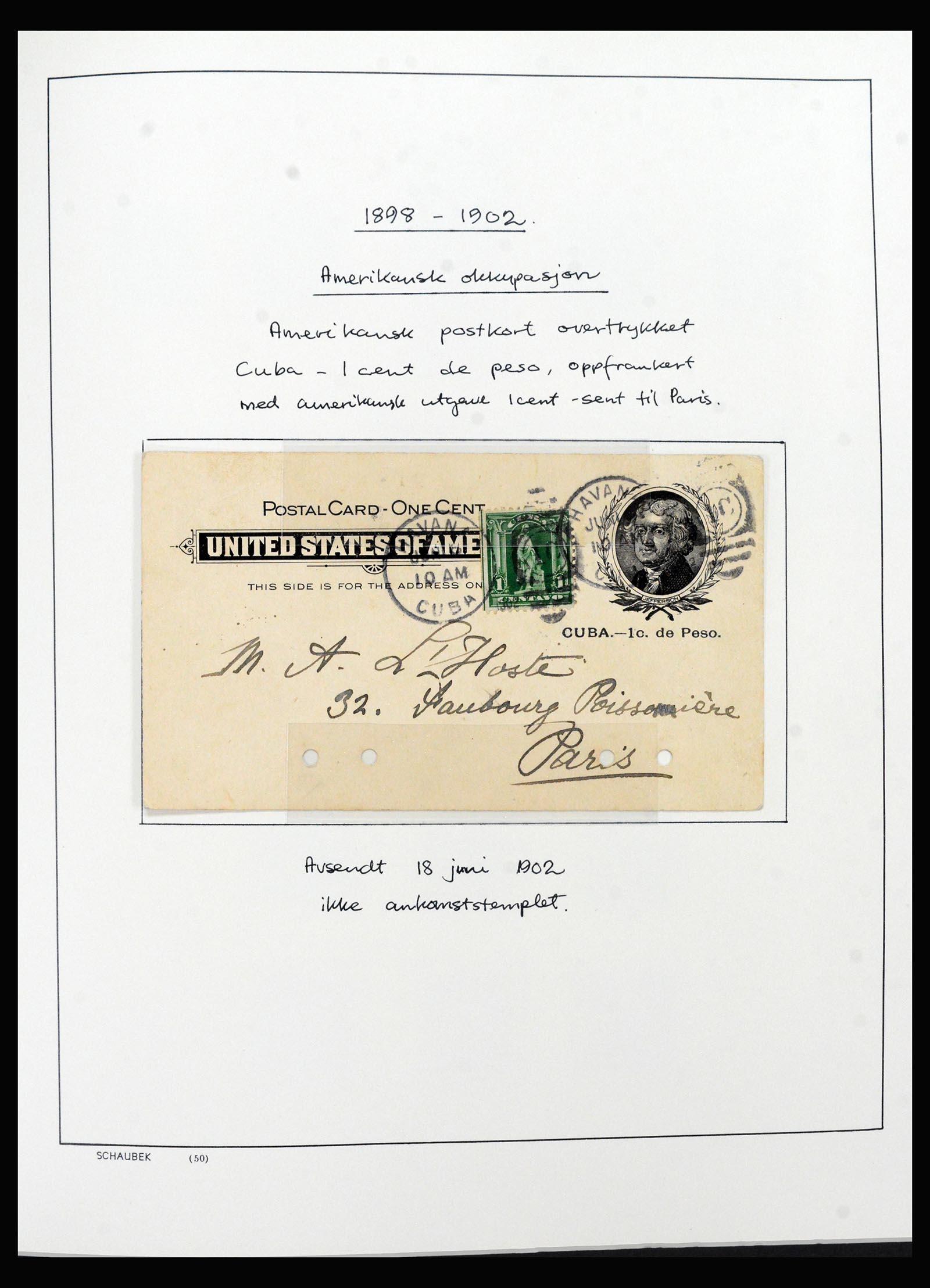 40382 0019 - Postzegel verzameling 40382 Cuba 1873-1960.