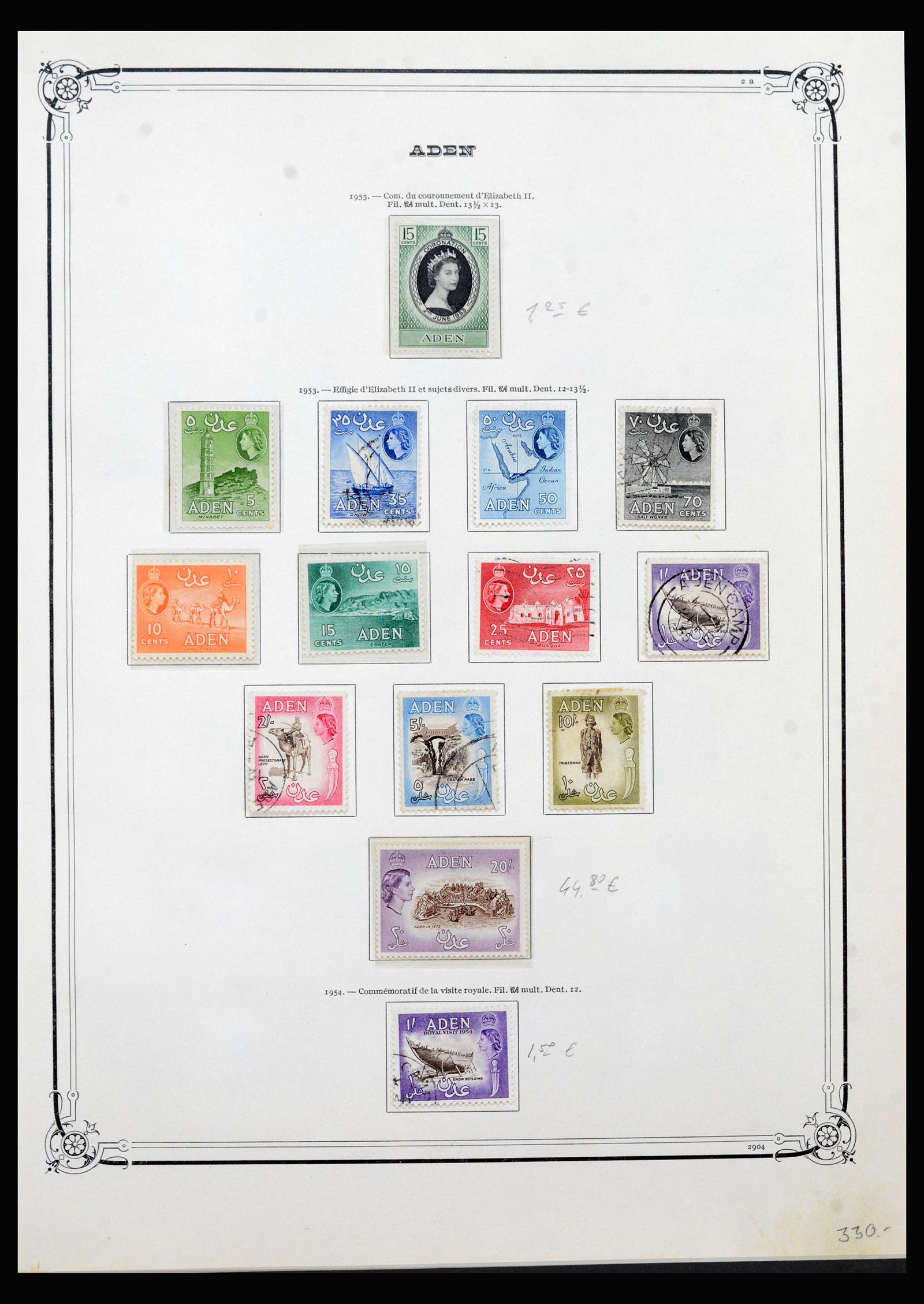 40383 0003 - Stamp collection 40383 British territories in the Middle East 1938-1970.