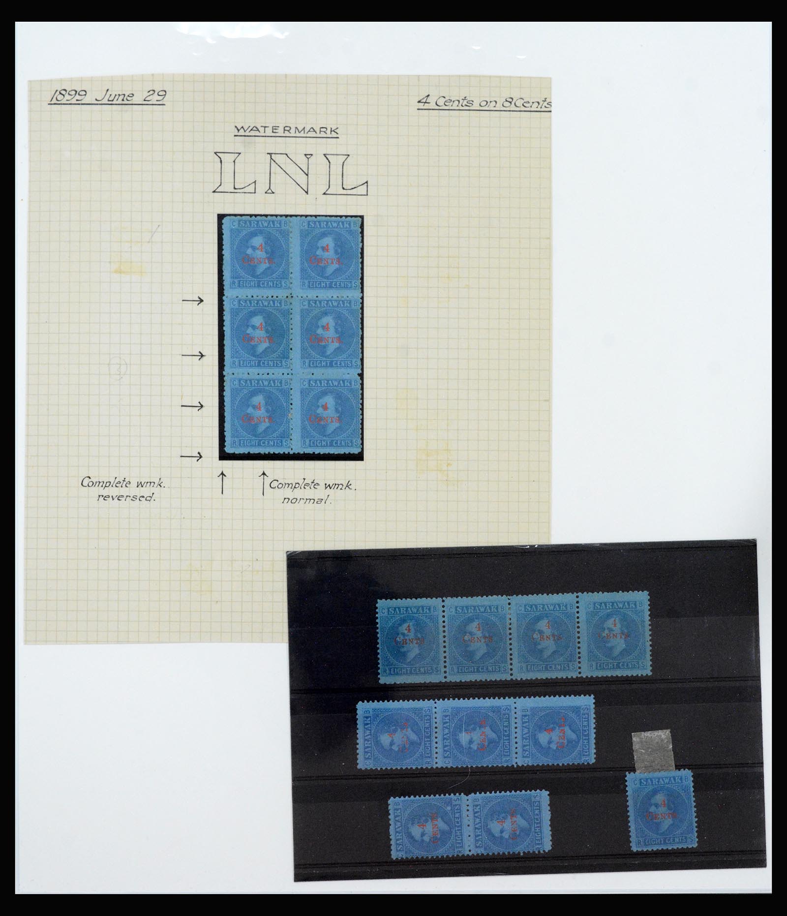 40384 0003 - Postzegel verzameling 40384 Sarawak 1869-1950.