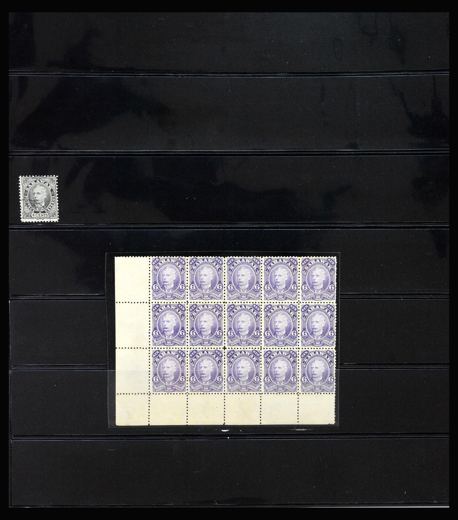 40384 0005 - Postzegel verzameling 40384 Sarawak 1869-1950.