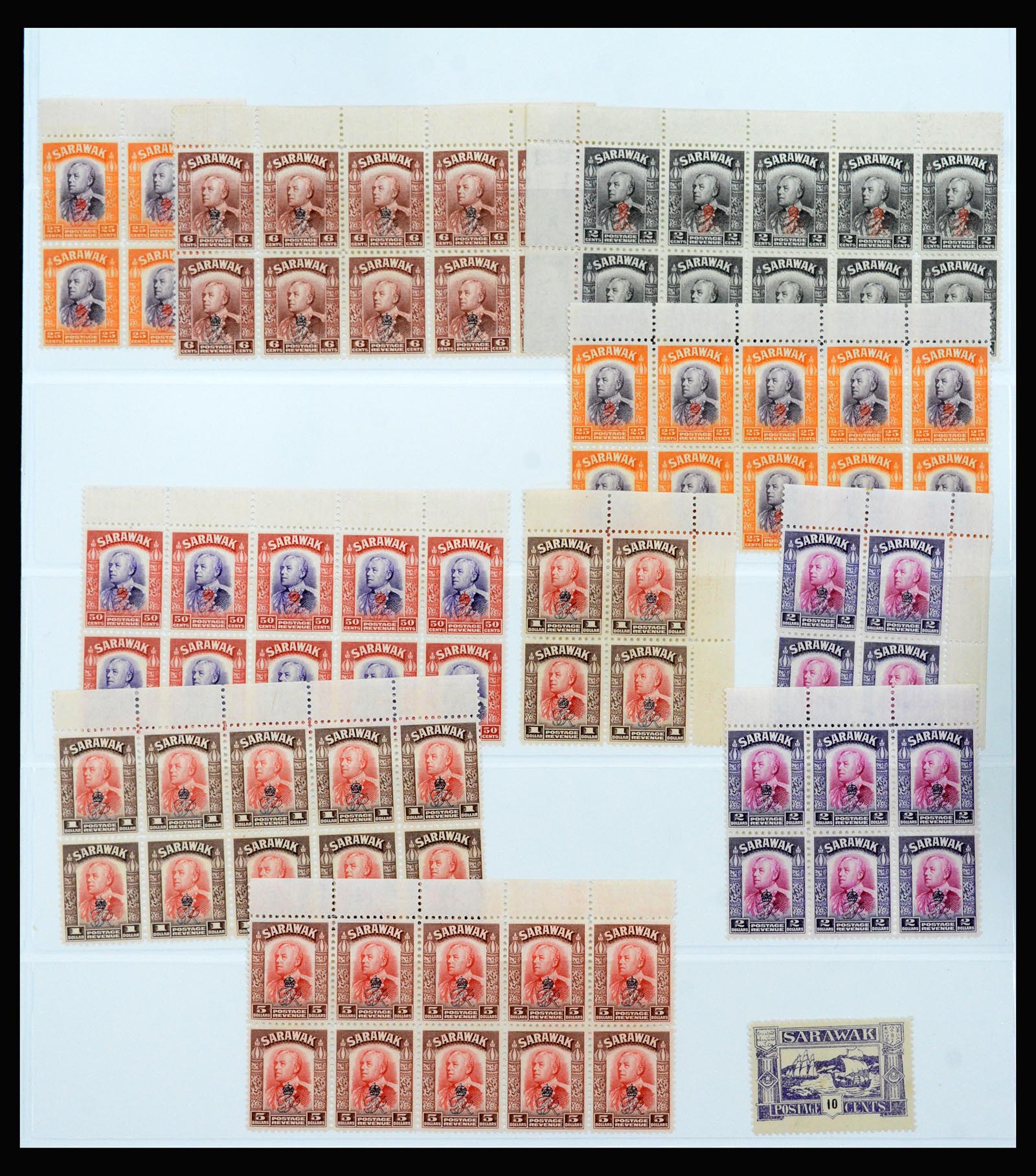 40384 0011 - Postzegel verzameling 40384 Sarawak 1869-1950.