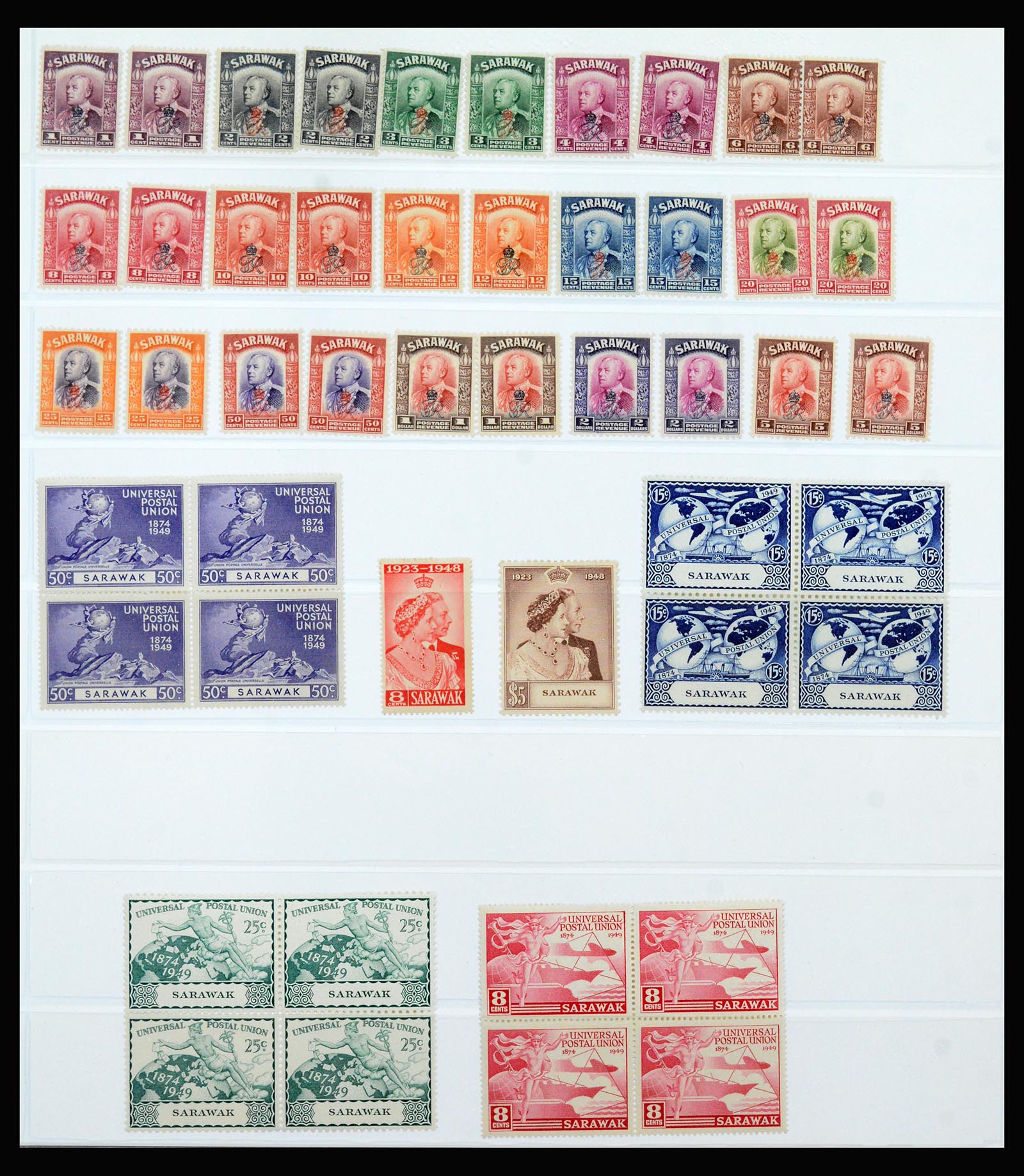 40384 0012 - Postzegel verzameling 40384 Sarawak 1869-1950.