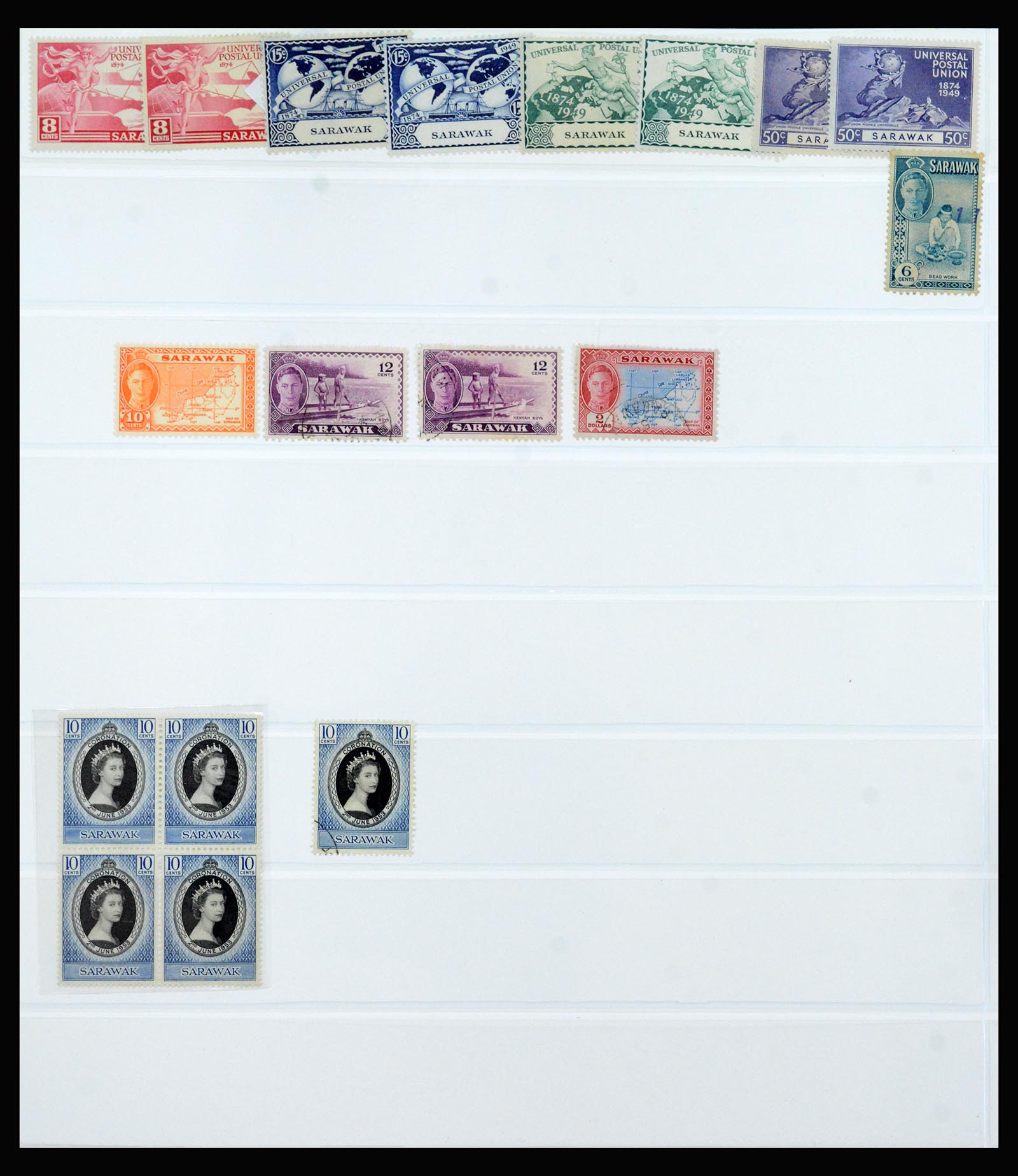 40384 0013 - Postzegel verzameling 40384 Sarawak 1869-1950.