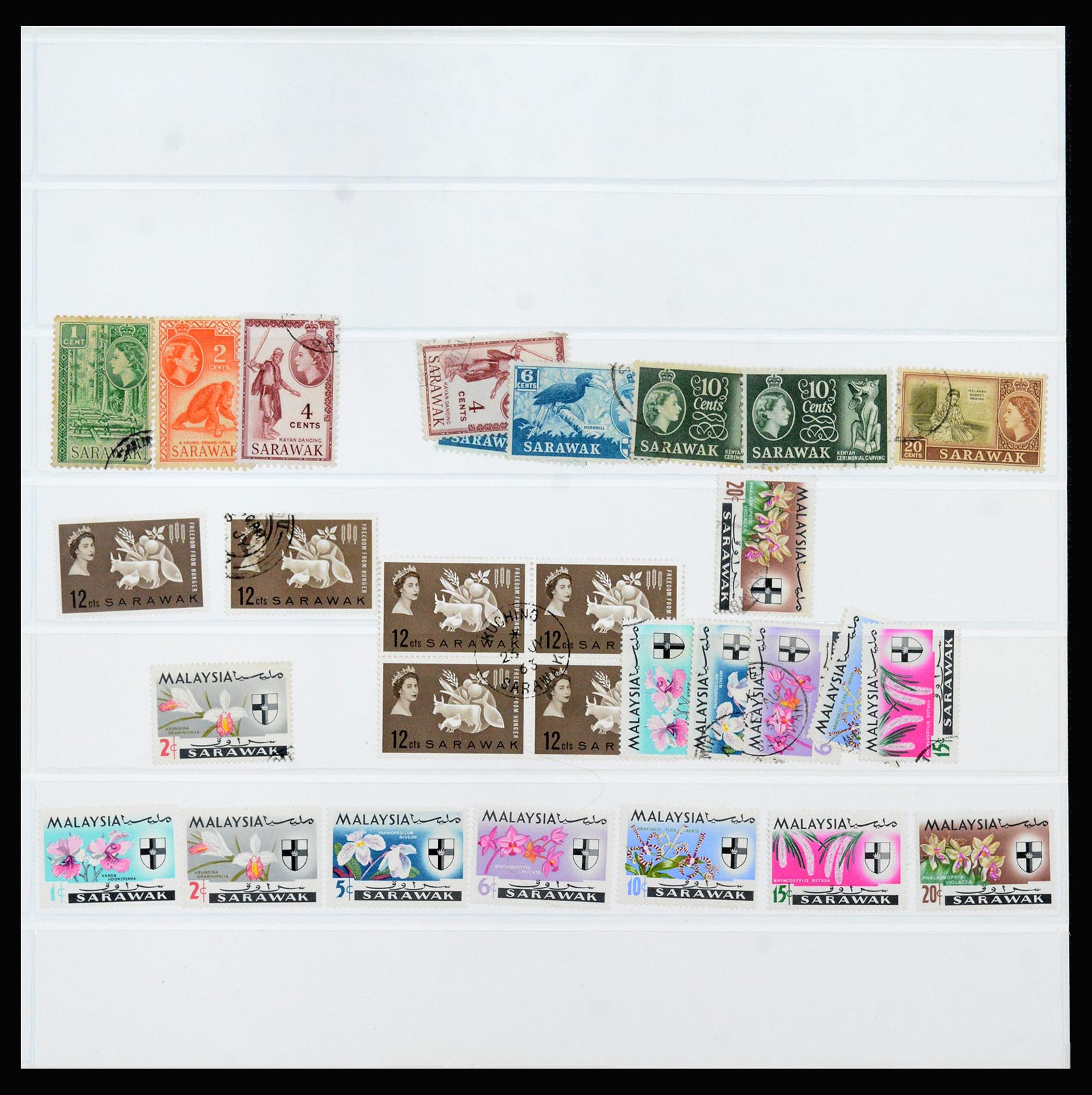 40384 0018 - Postzegel verzameling 40384 Sarawak 1869-1950.