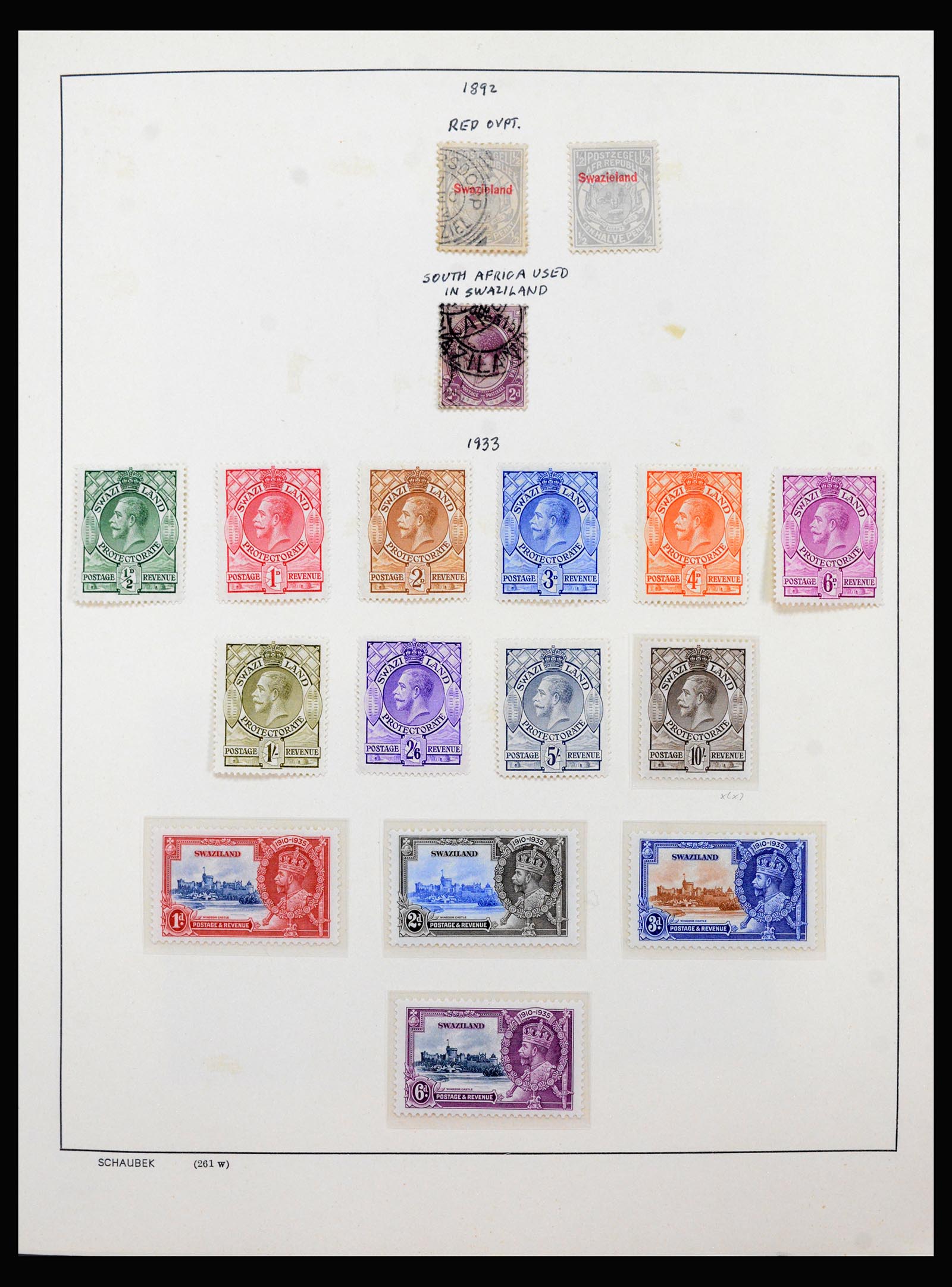 40387 0003 - Postzegel verzameling 40387 Swaziland 1889-2008.