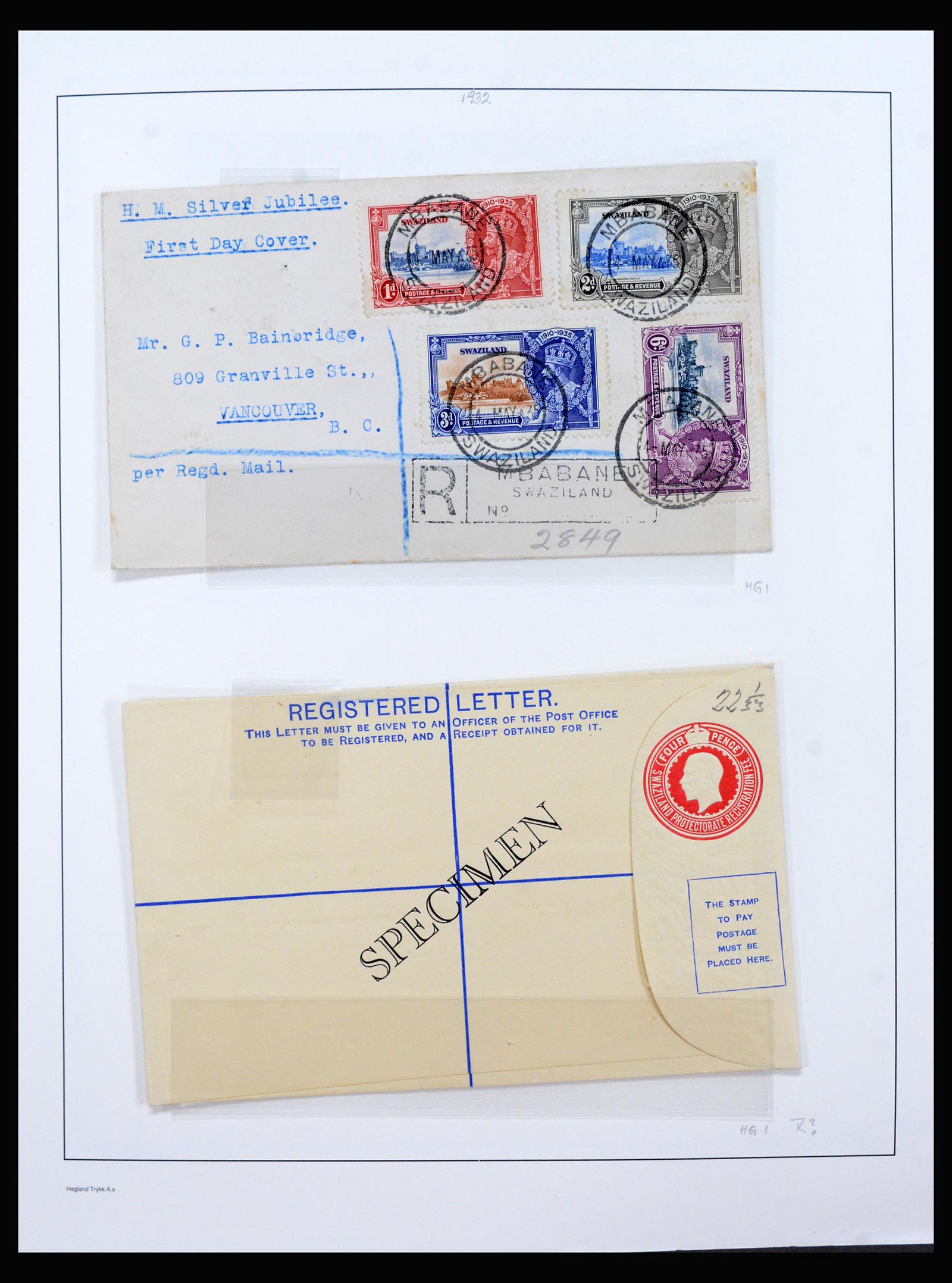 40387 0006 - Postzegel verzameling 40387 Swaziland 1889-2008.