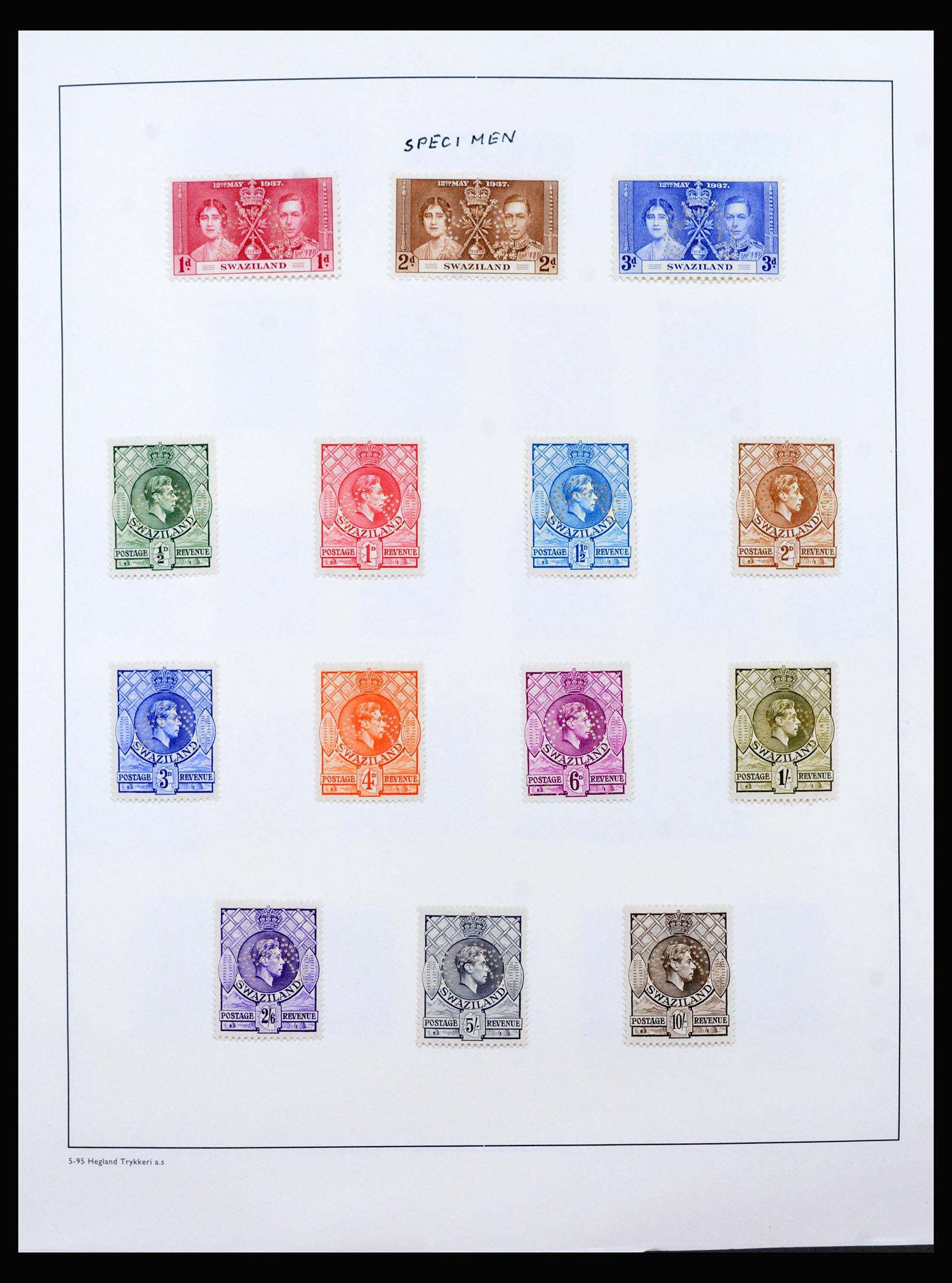 40387 0008 - Postzegel verzameling 40387 Swaziland 1889-2008.