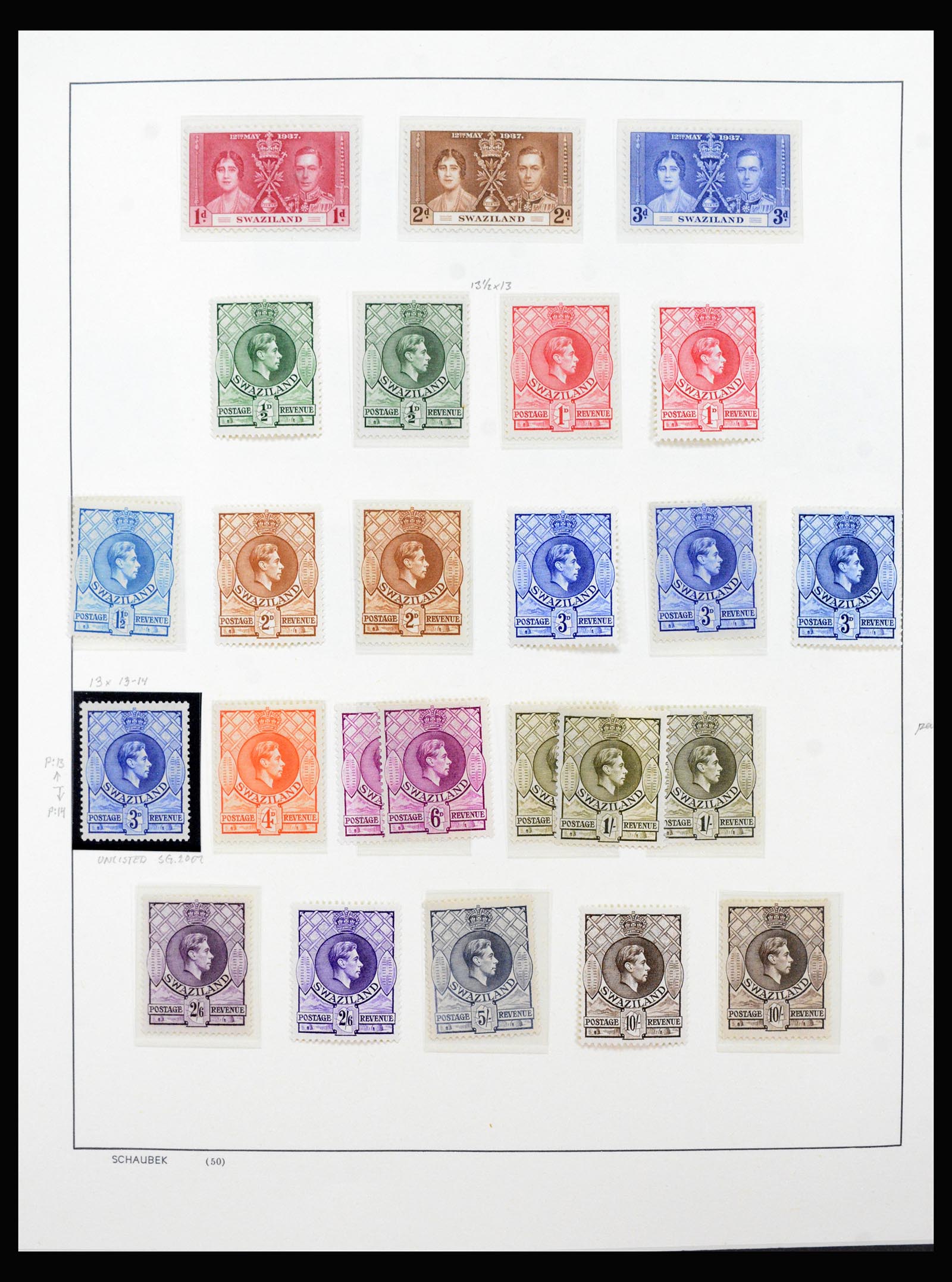 40387 0009 - Postzegel verzameling 40387 Swaziland 1889-2008.
