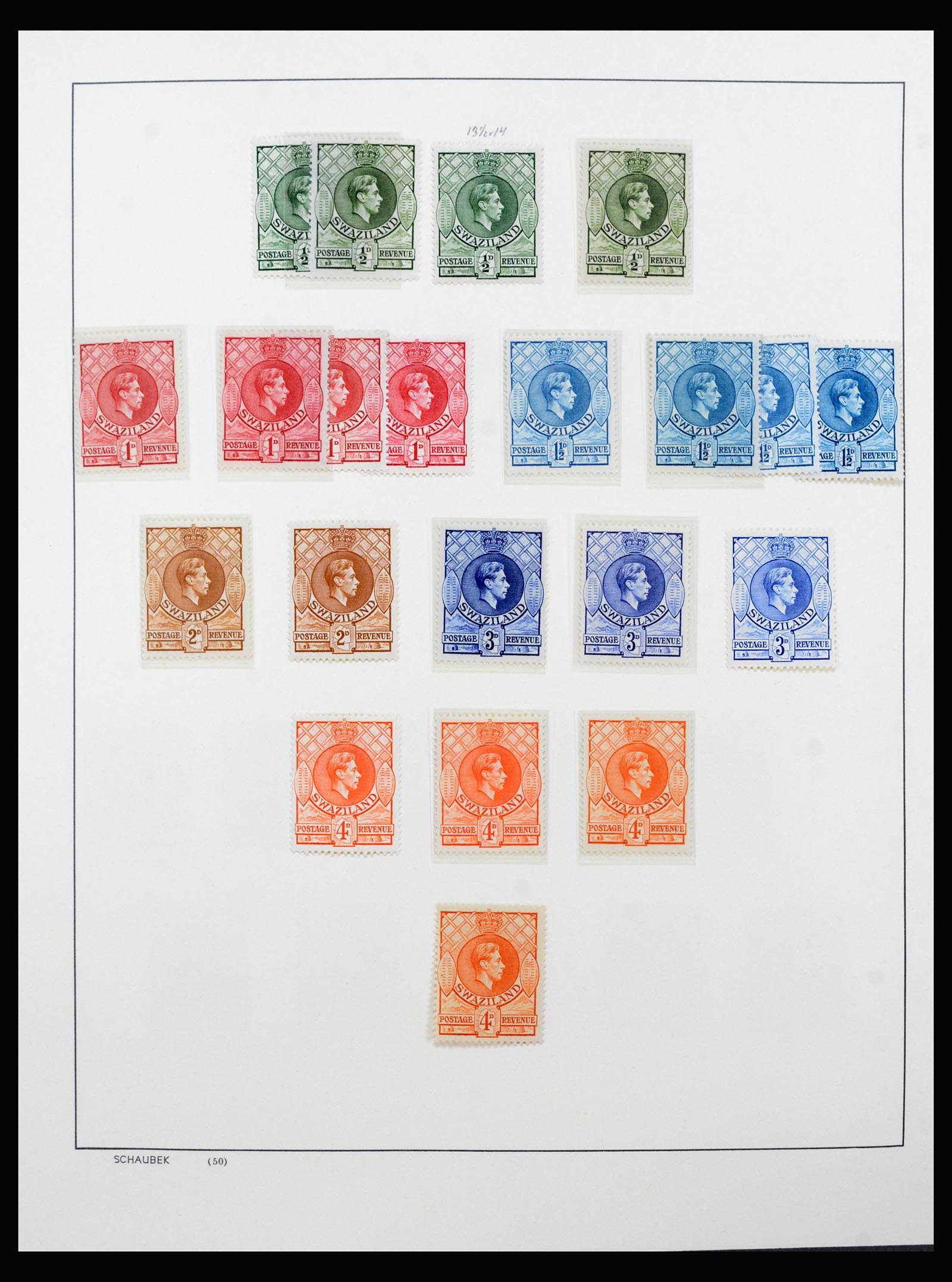 40387 0010 - Postzegel verzameling 40387 Swaziland 1889-2008.