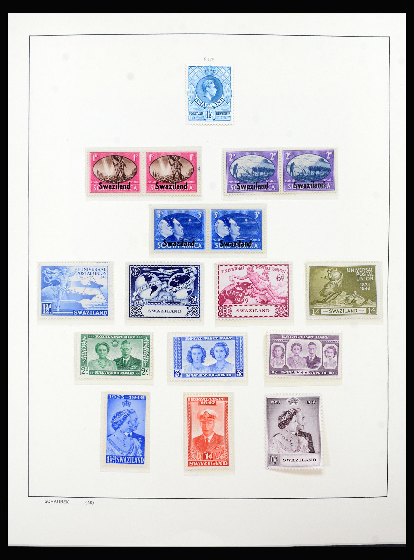 40387 0014 - Postzegel verzameling 40387 Swaziland 1889-2008.