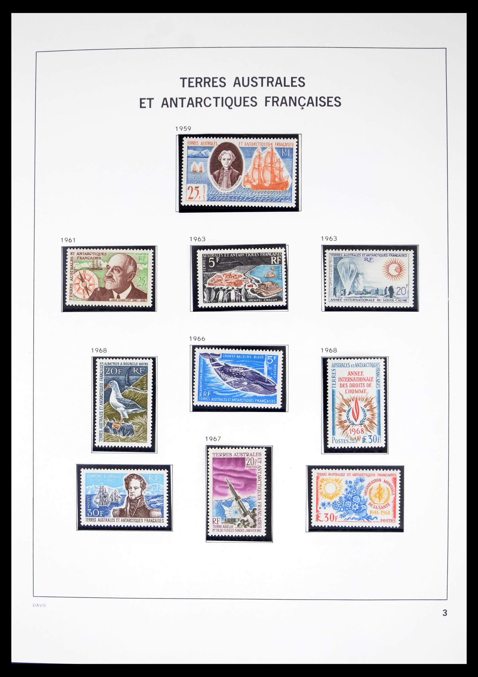 40389 0003 - Stamp collection 40389 French Antarctica 1955-2023!