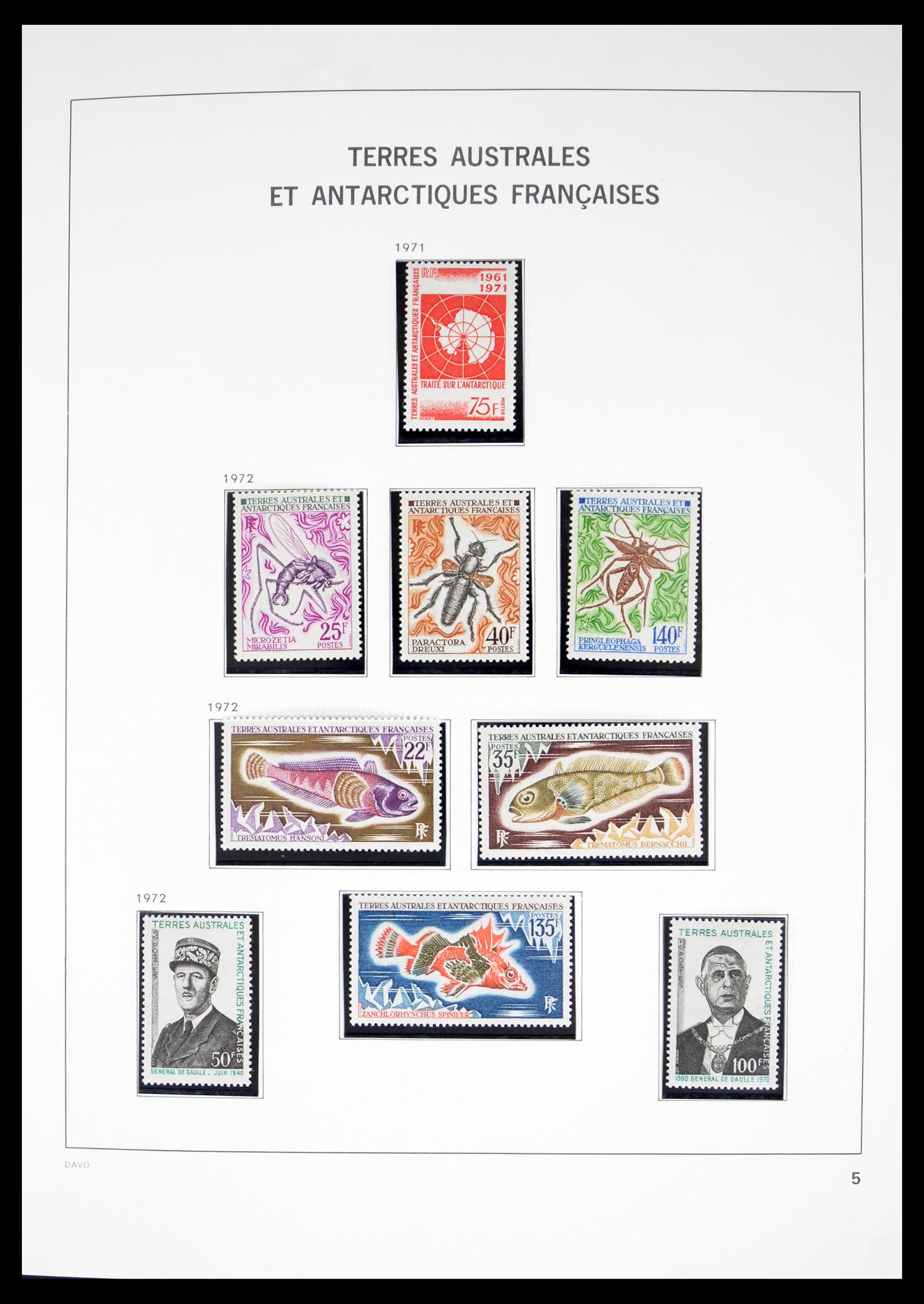 40389 0005 - Stamp collection 40389 French Antarctica 1955-2023!