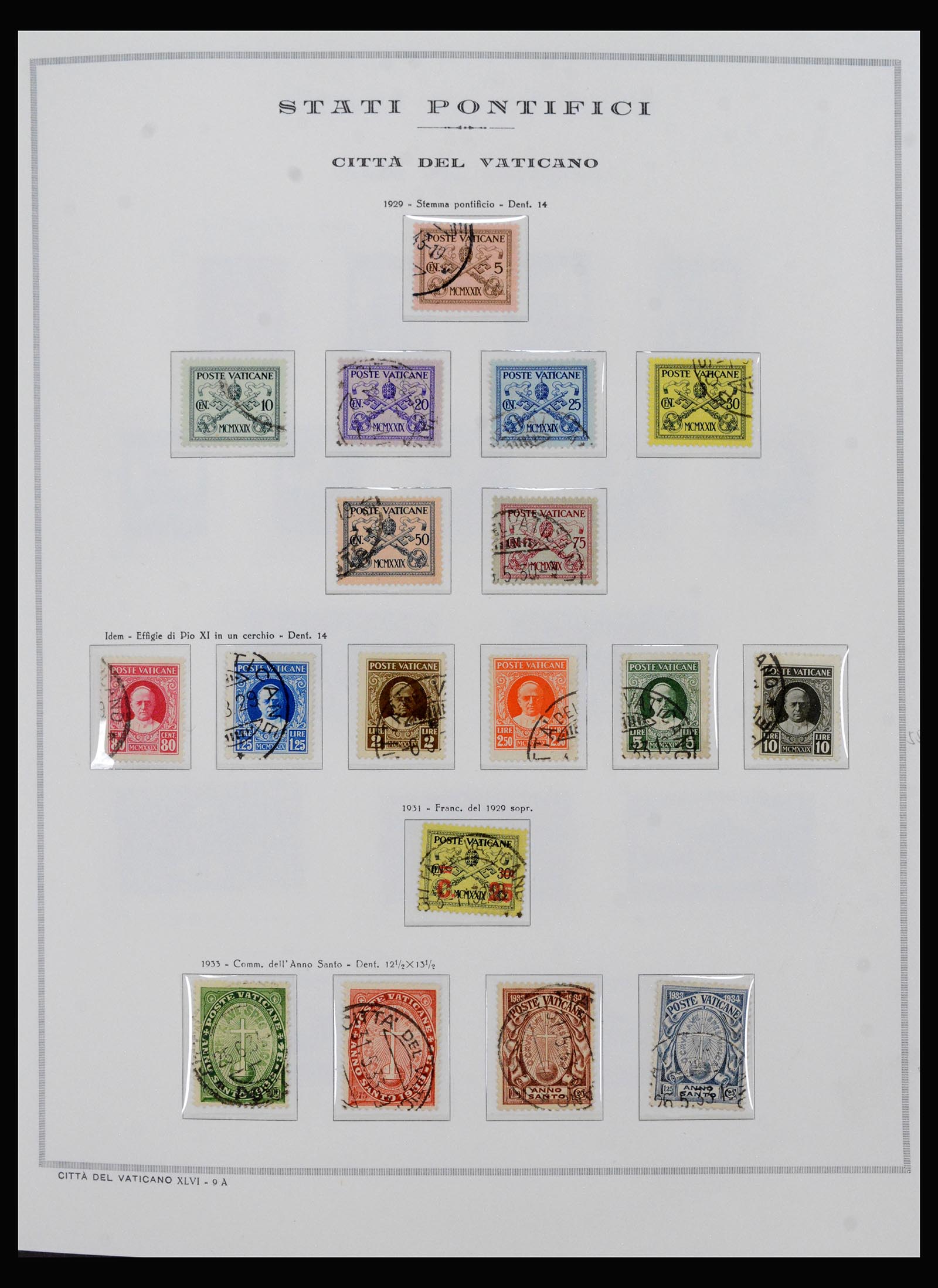 40390 0002 - Postzegel verzameling 40390 Varticaan 1929-1958.