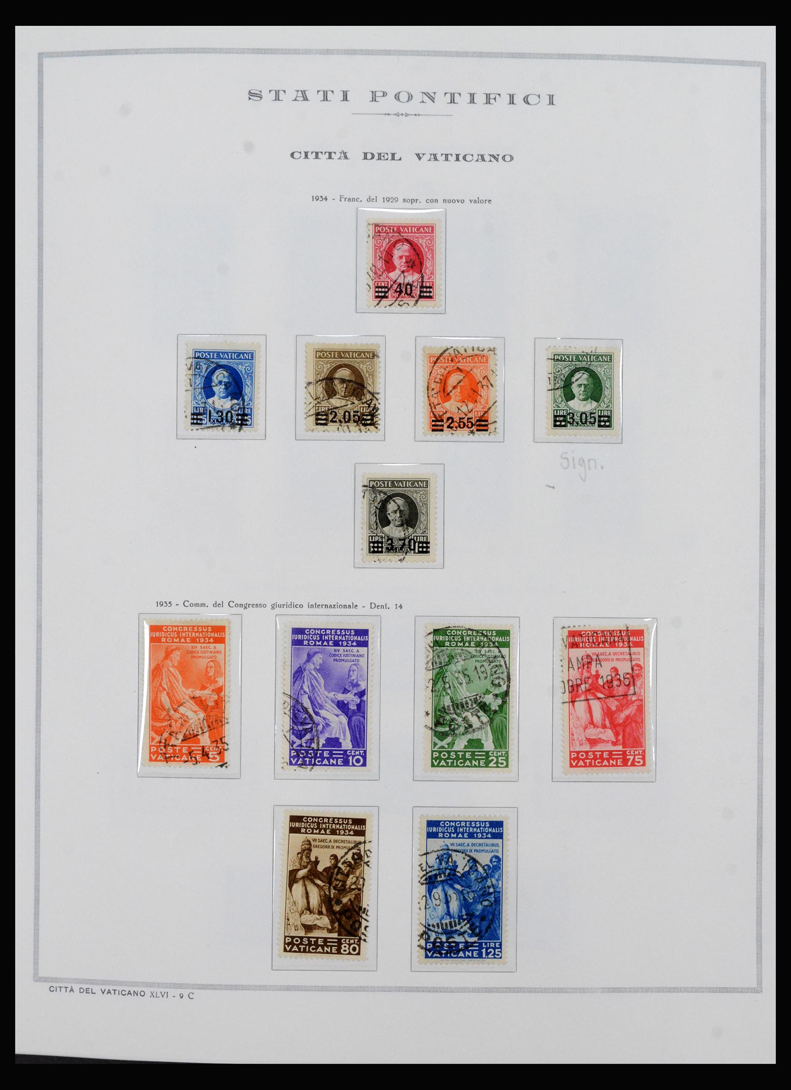 40390 0006 - Postzegel verzameling 40390 Varticaan 1929-1958.