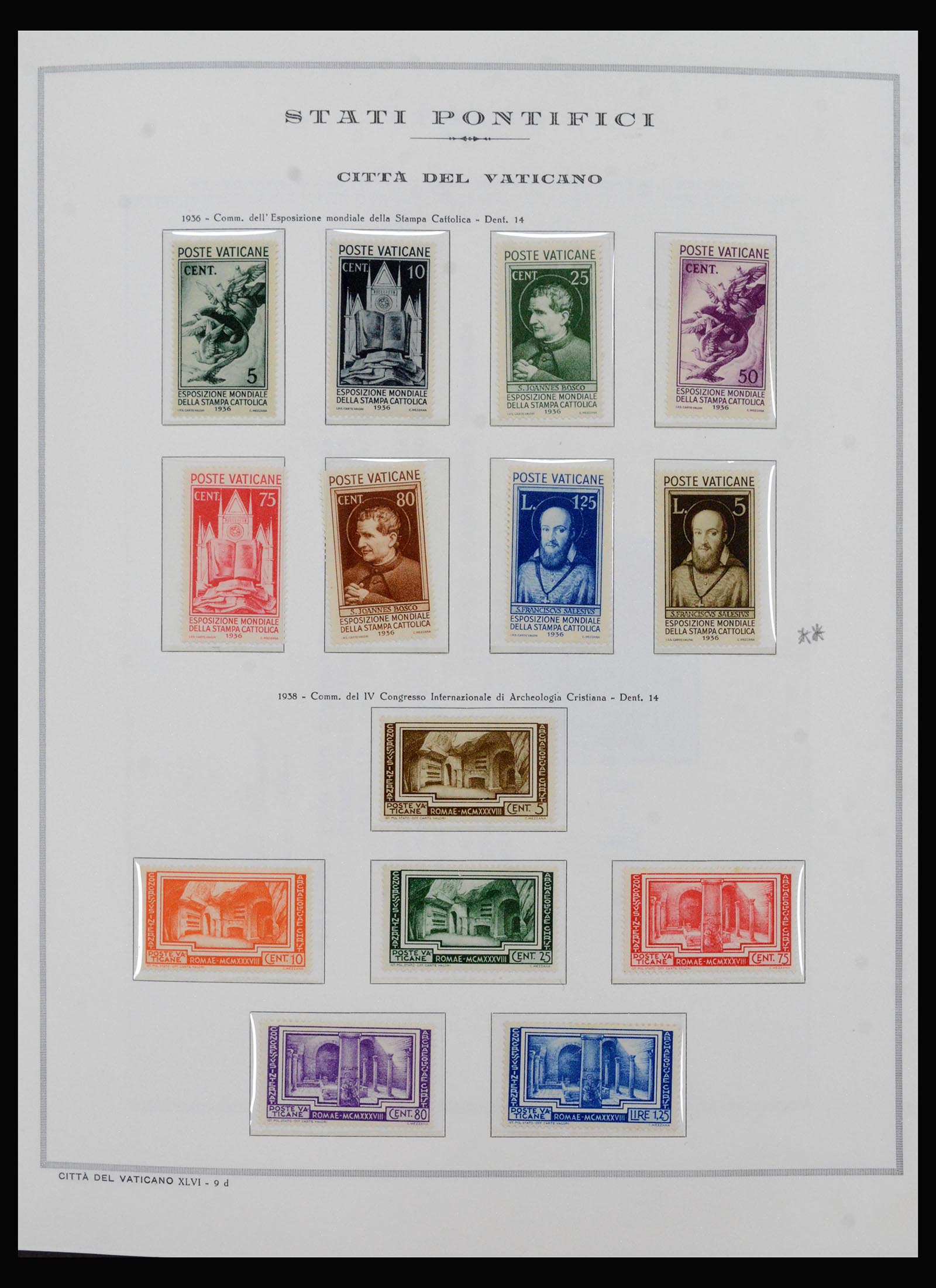 40390 0007 - Postzegel verzameling 40390 Varticaan 1929-1958.