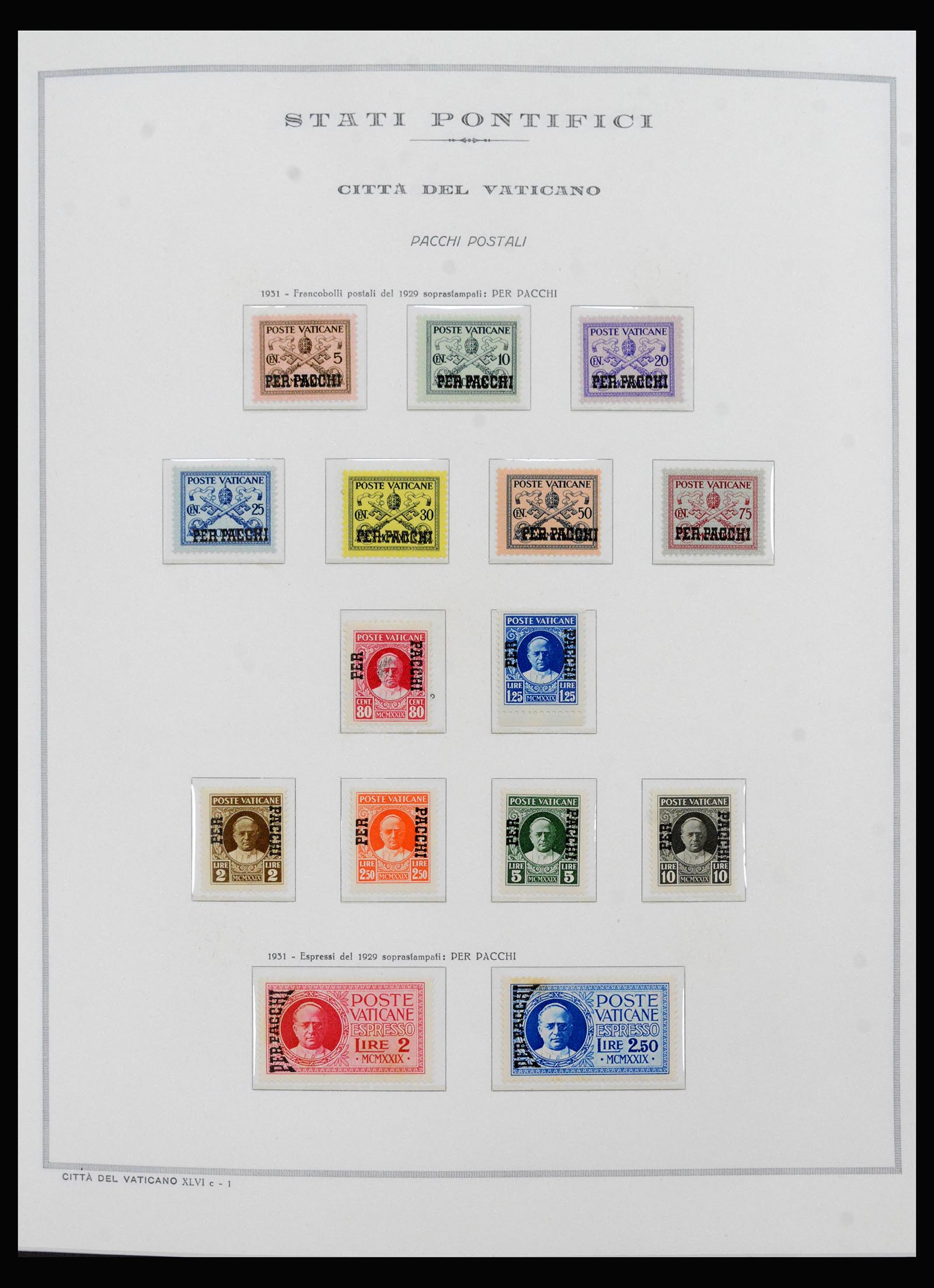 40390 0012 - Postzegel verzameling 40390 Varticaan 1929-1958.