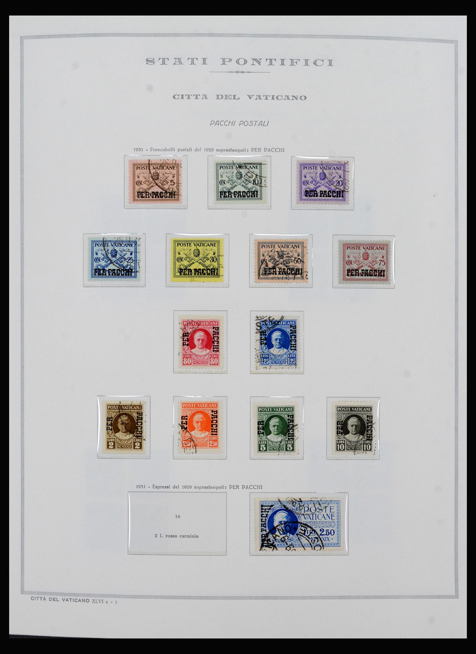 40390 0013 - Postzegel verzameling 40390 Varticaan 1929-1958.