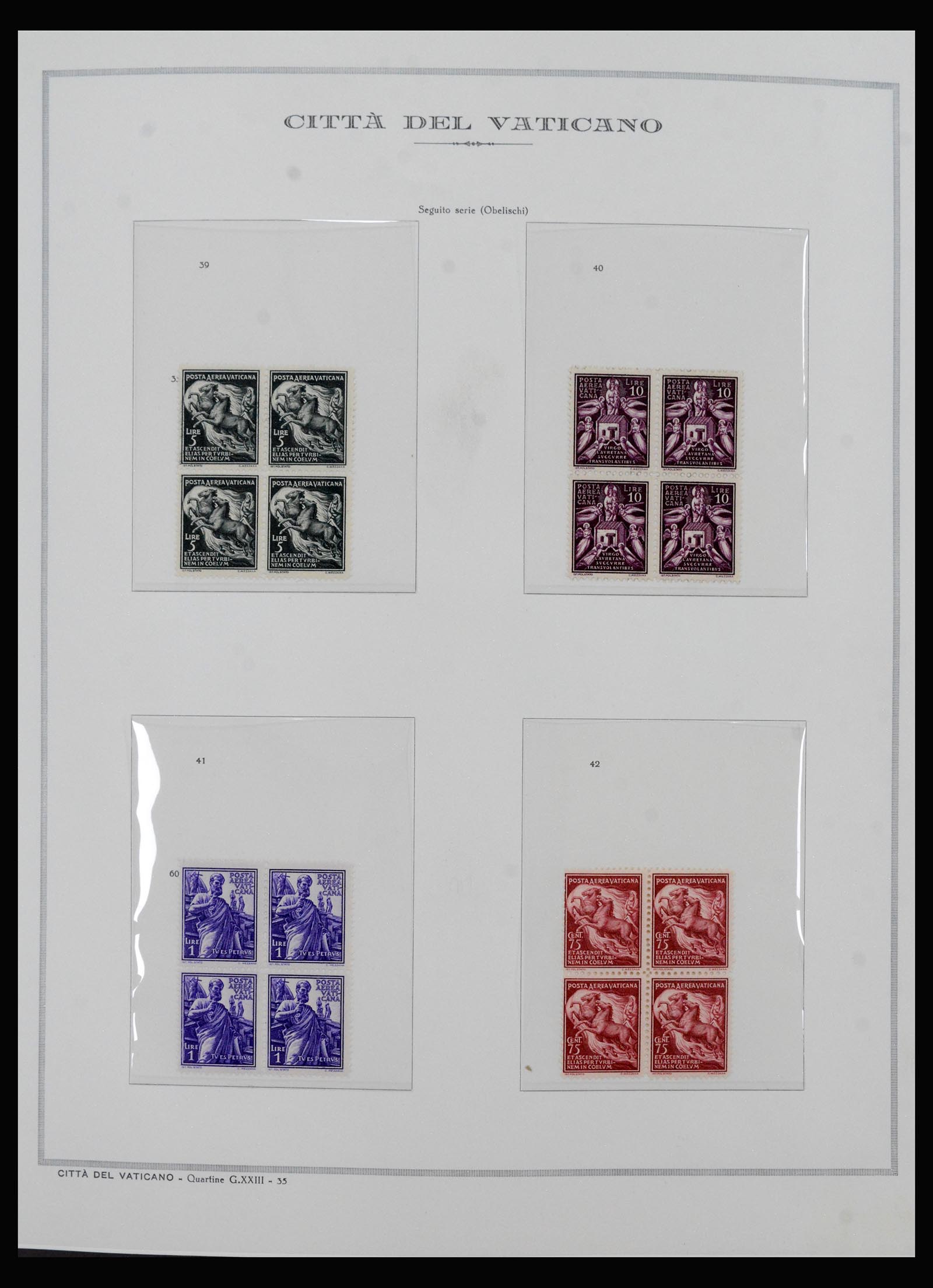 40390 0015 - Postzegel verzameling 40390 Varticaan 1929-1958.