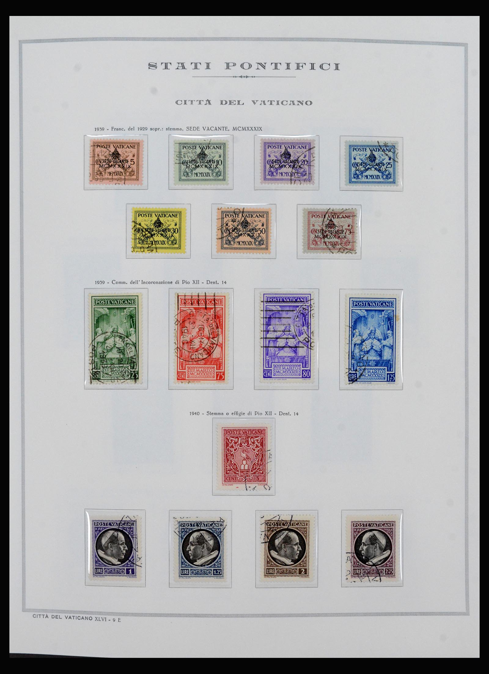 40390 0017 - Postzegel verzameling 40390 Varticaan 1929-1958.