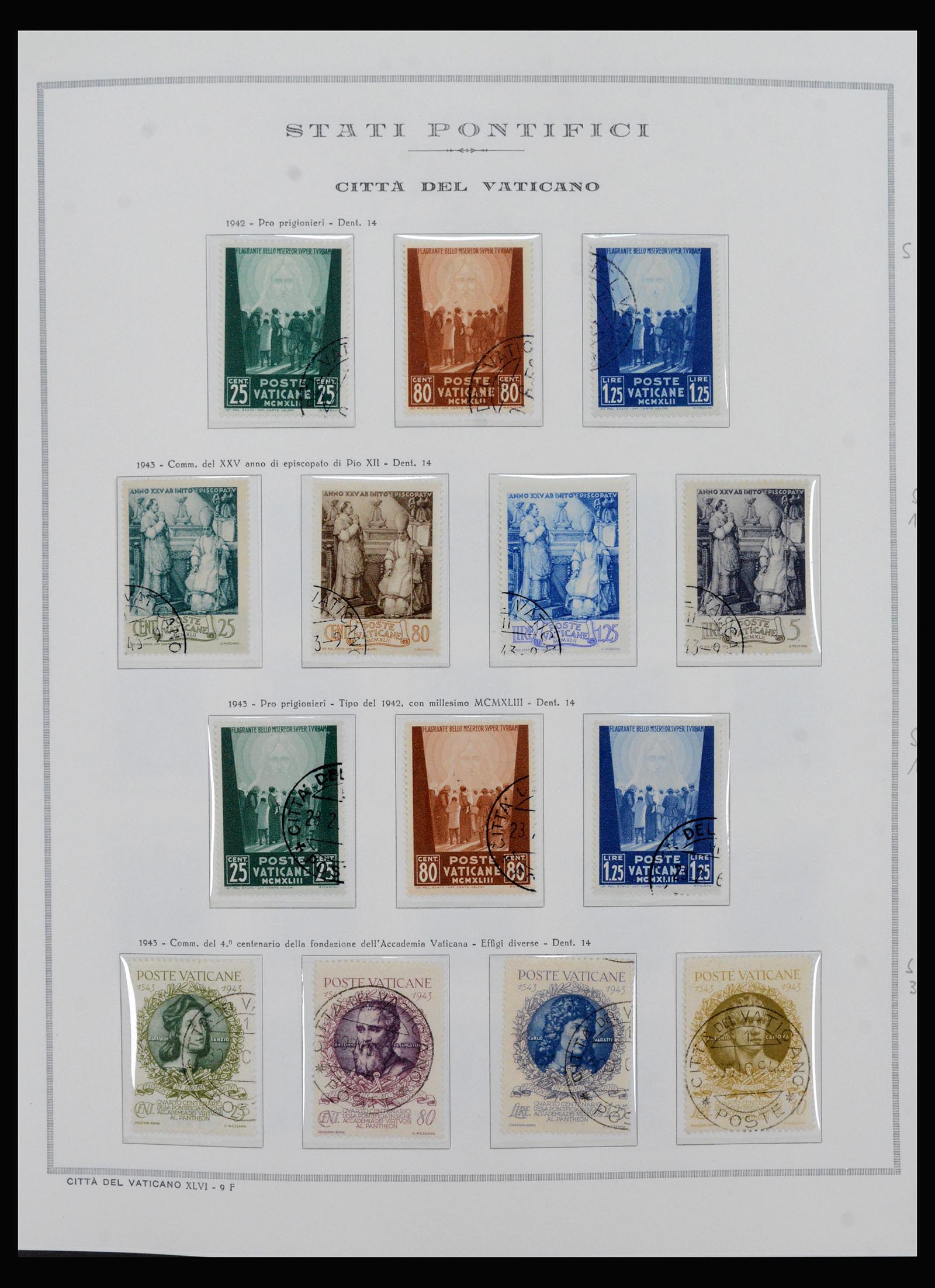 40390 0019 - Postzegel verzameling 40390 Varticaan 1929-1958.