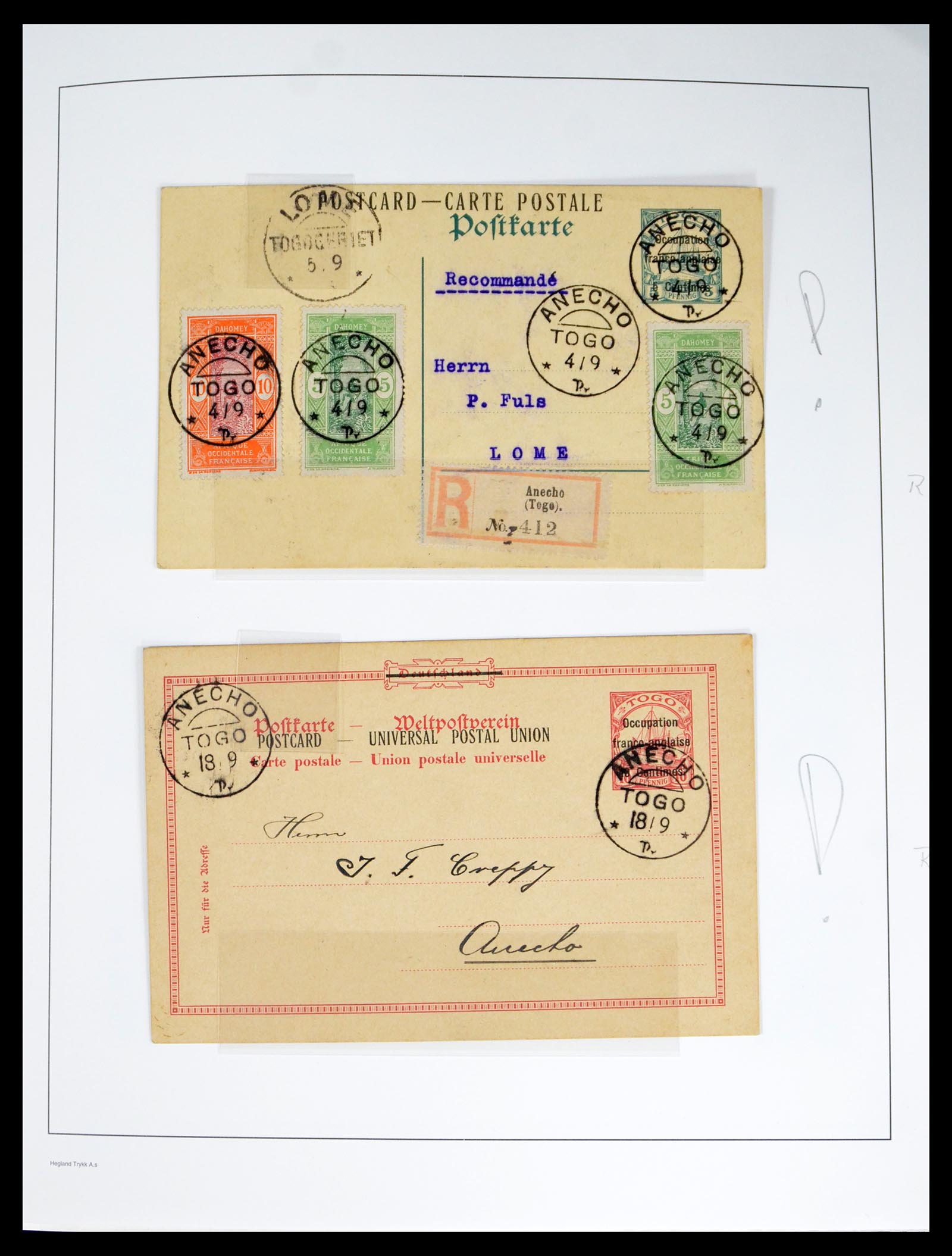 40391 0003 - Postzegel verzameling 40391 Togo 1914-2006.