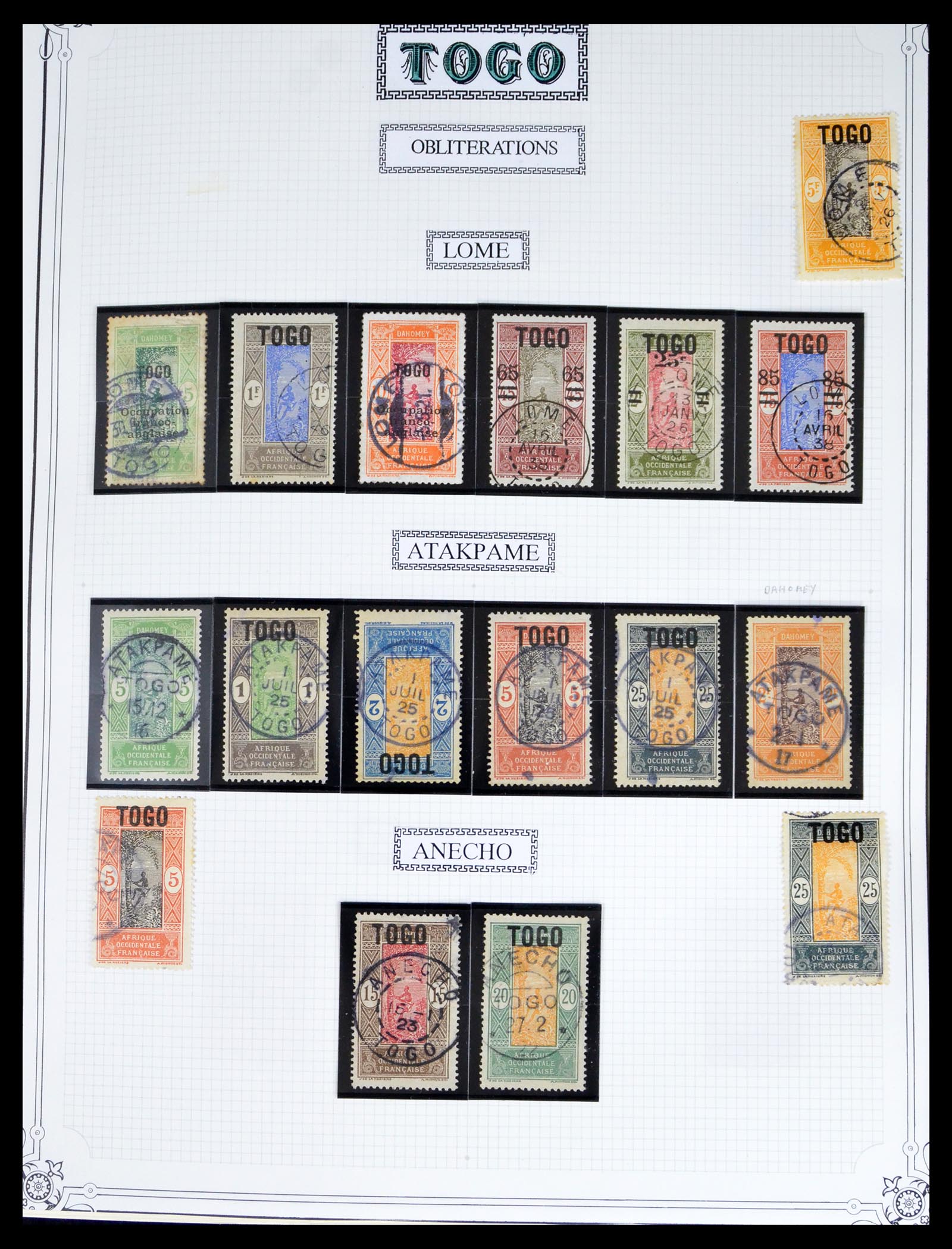 40391 0010 - Postzegel verzameling 40391 Togo 1914-2006.