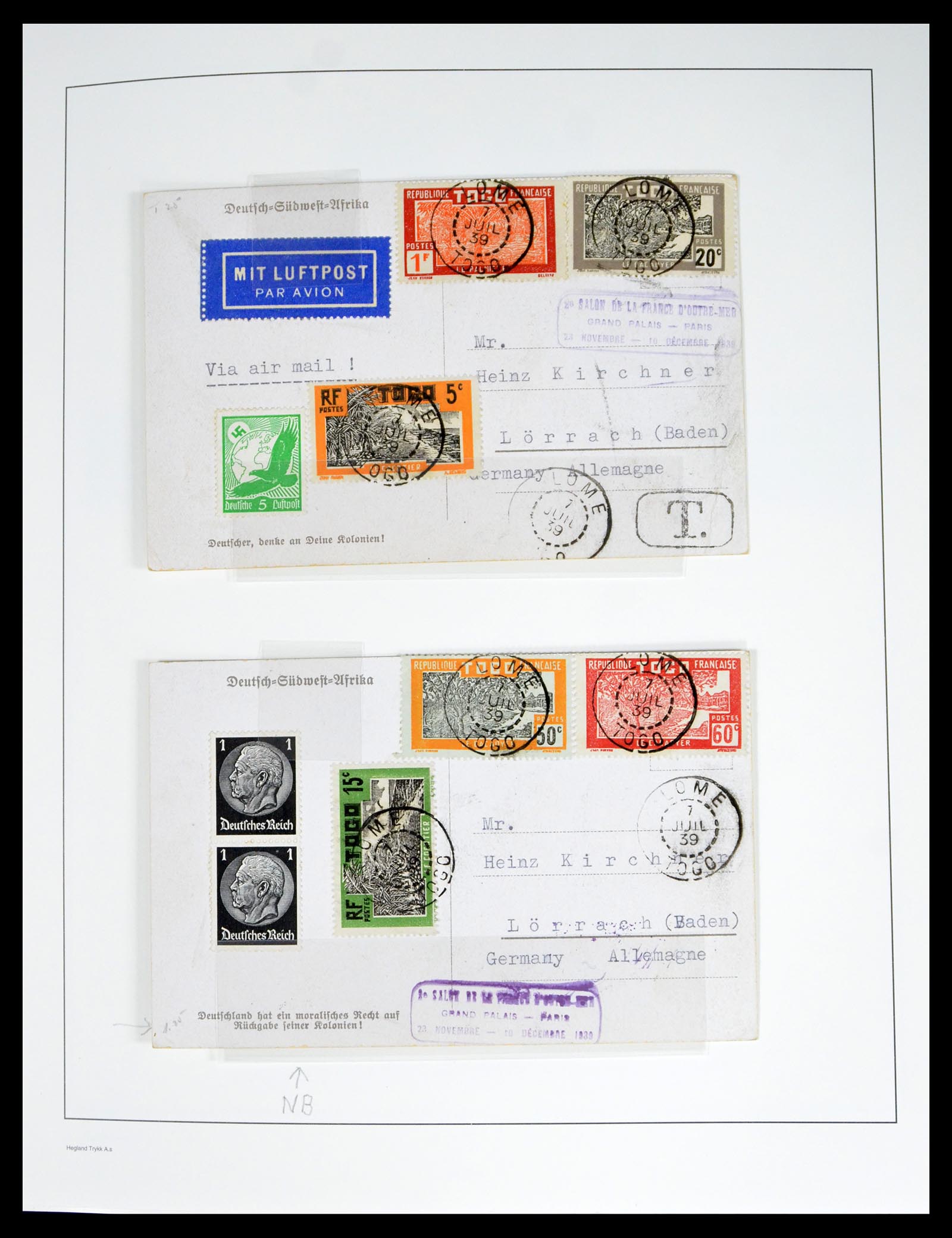 40391 0017 - Postzegel verzameling 40391 Togo 1914-2006.