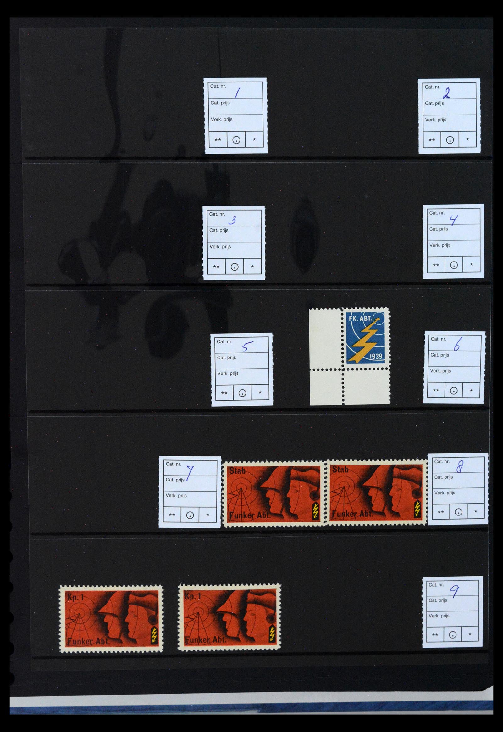 40392 0010 - Postzegel verzameling 40392 Zwitserland soldatenzegels 1939-1945.