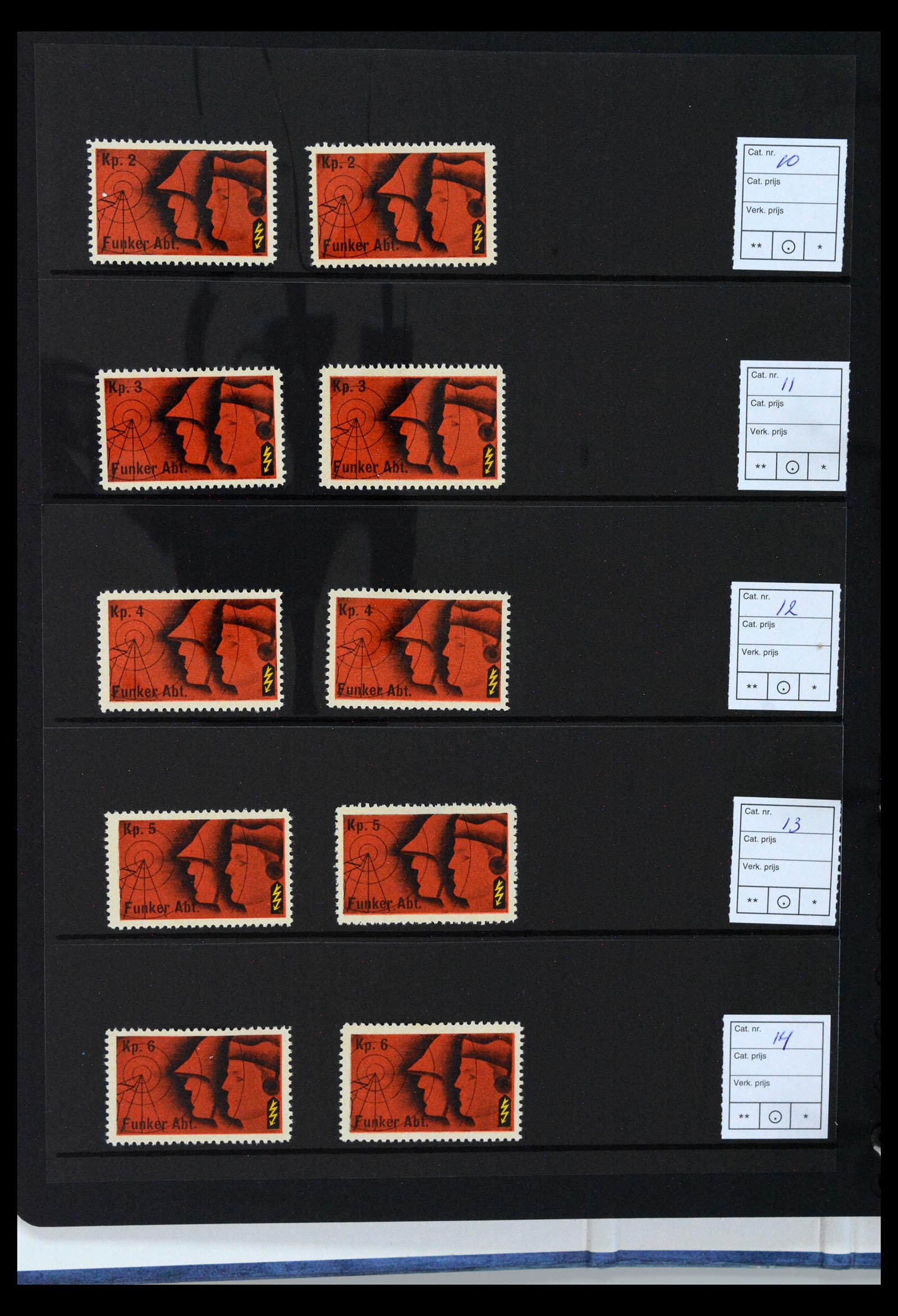 40392 0011 - Postzegel verzameling 40392 Zwitserland soldatenzegels 1939-1945.